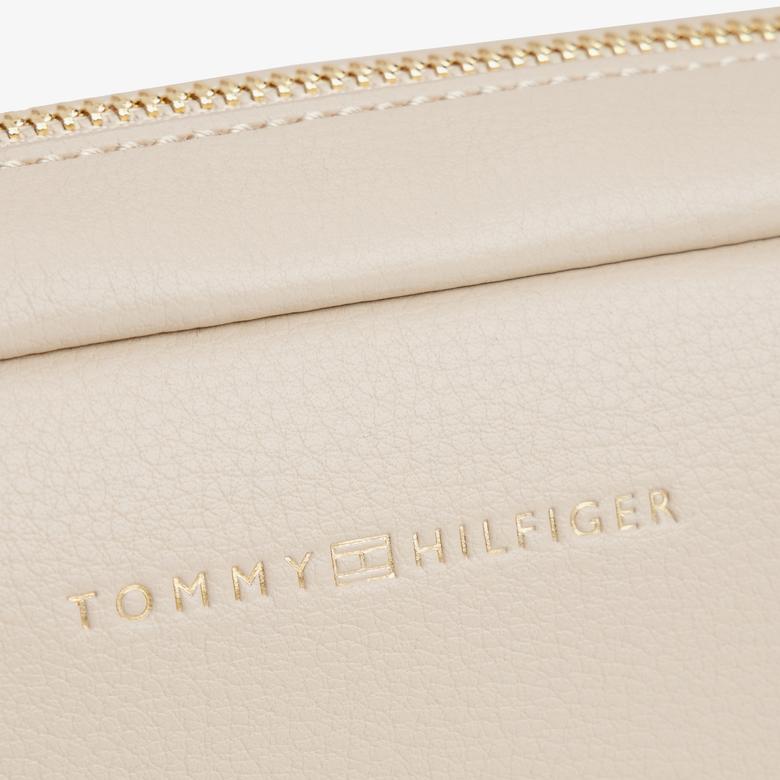 Tommy Hilfiger Logotape Kadın Bej Çapraz Çanta