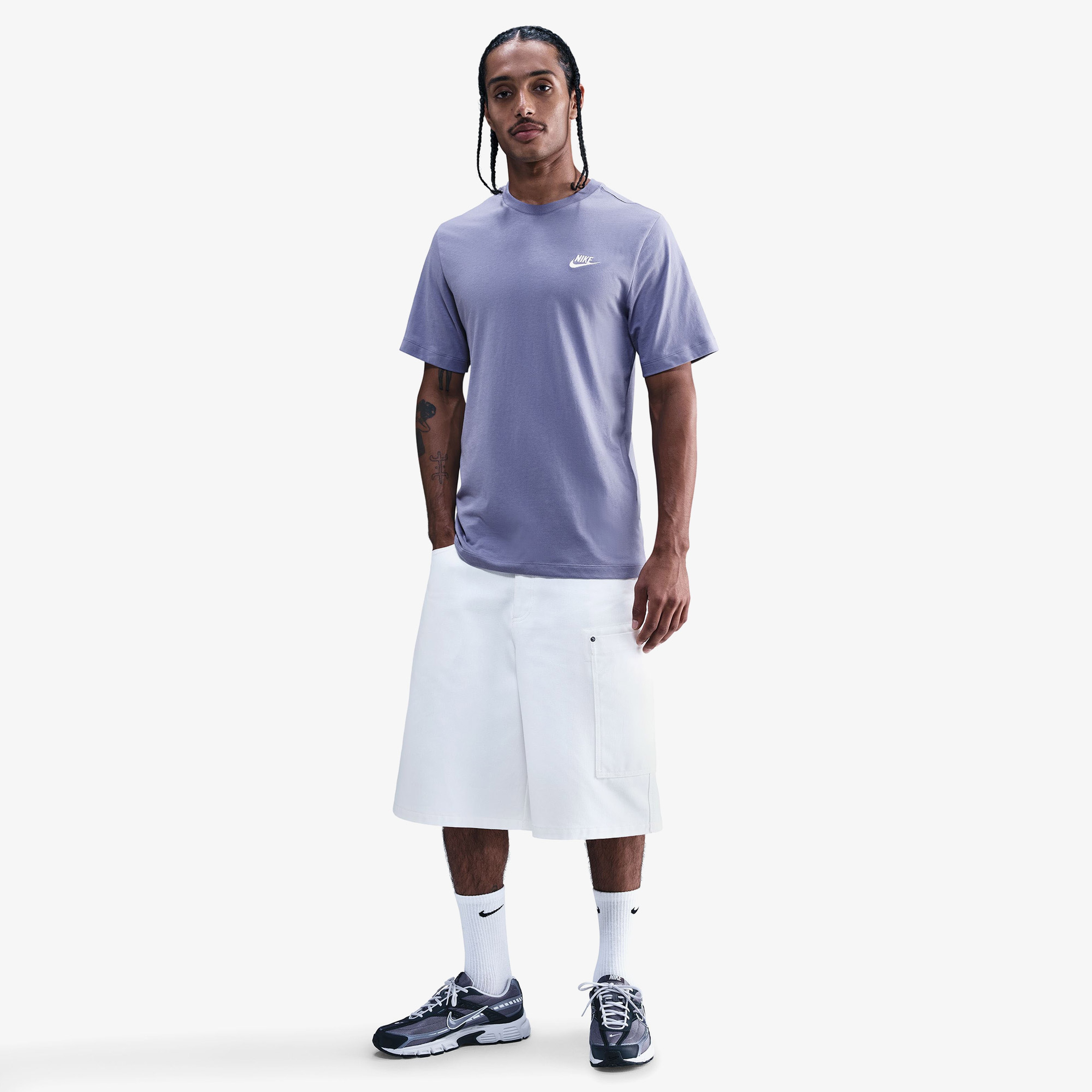 Nike Sportswear Icon Club Erkek Mavi T-Shirt