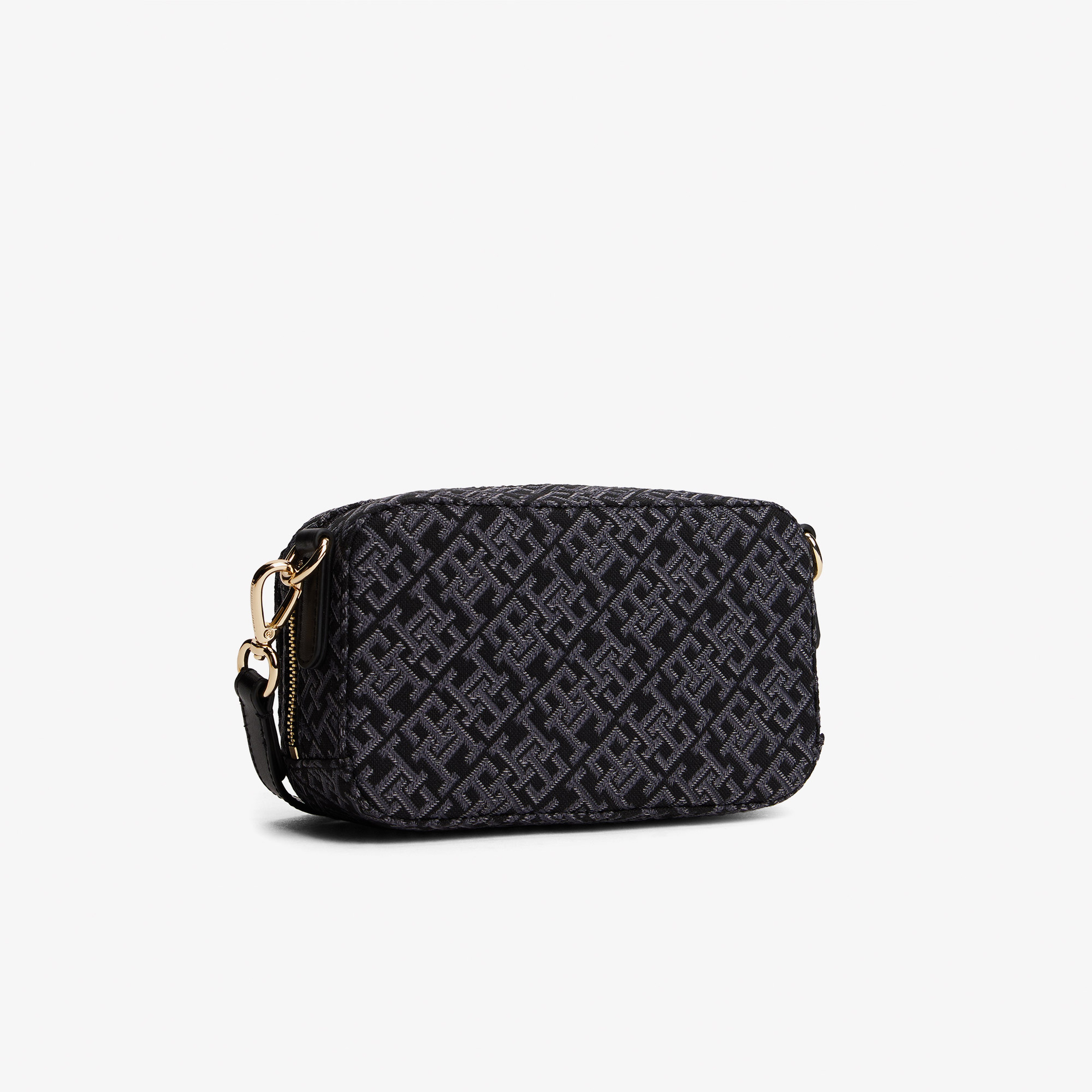 Tommy Hilfiger Icon Jacquard Kadın Siyah Çapraz Çanta