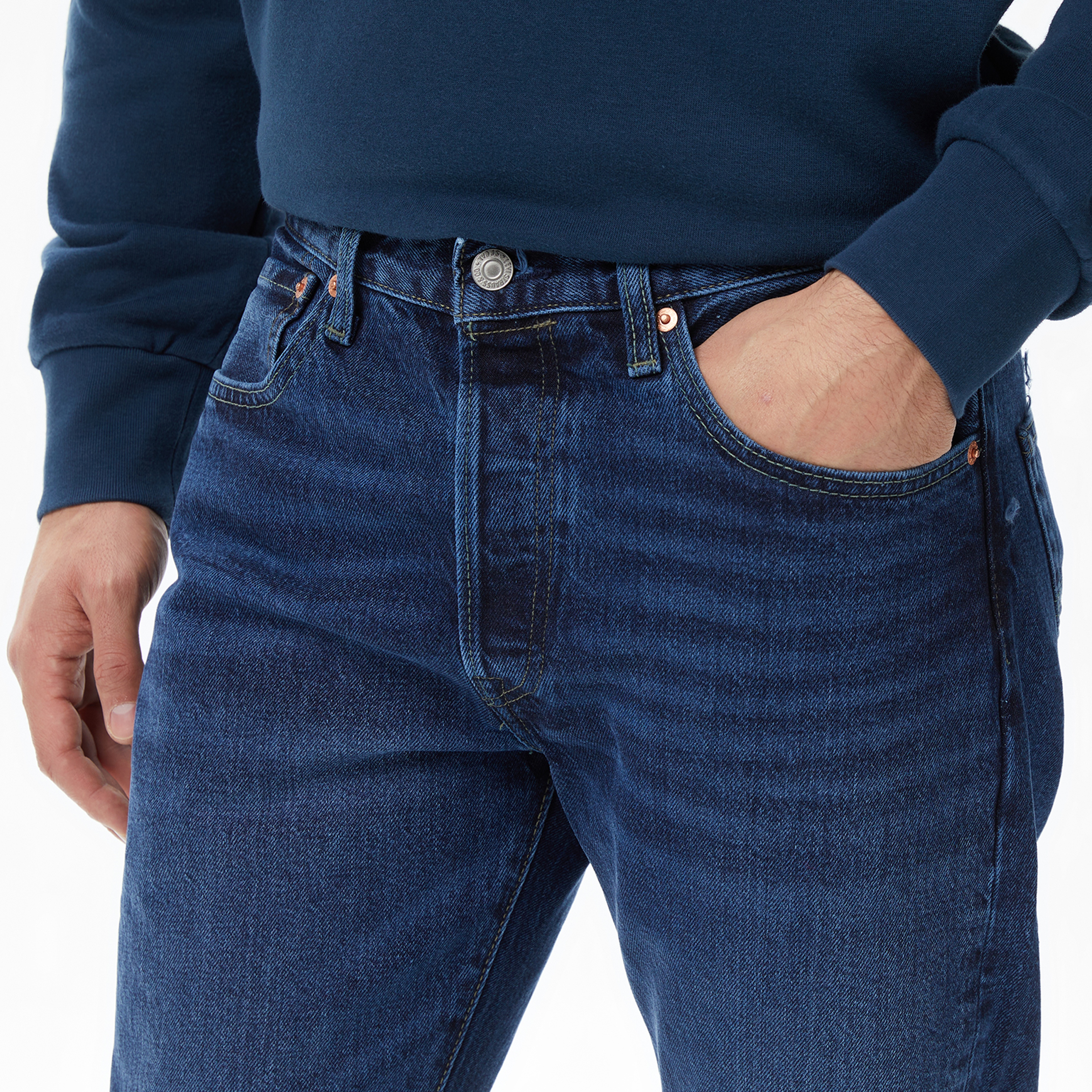 Levi's 501 Original Local Her Eyes Erkek Koyu Mavi Jean