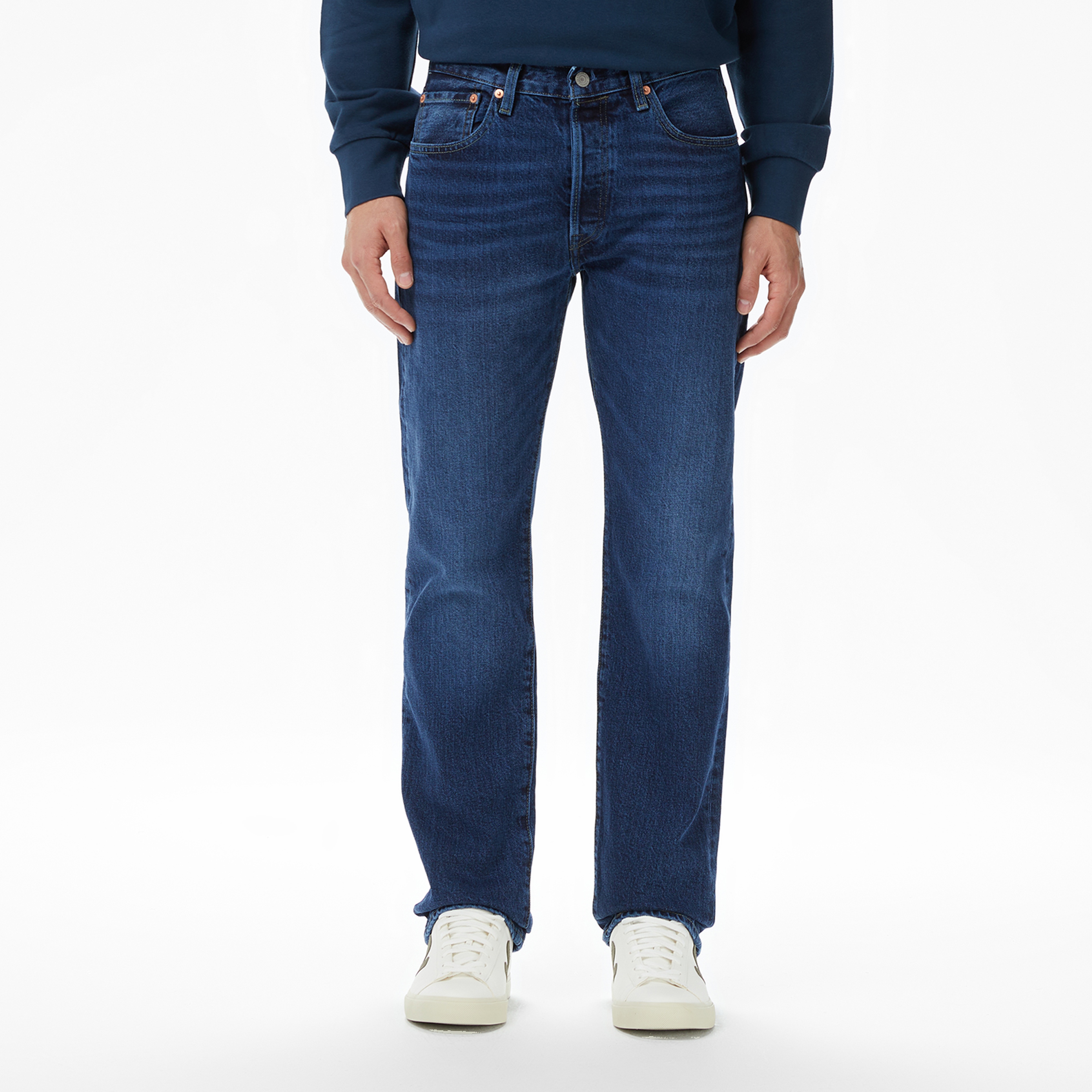 Levi's 501 Original Local Her Eyes Erkek Koyu Mavi Jean