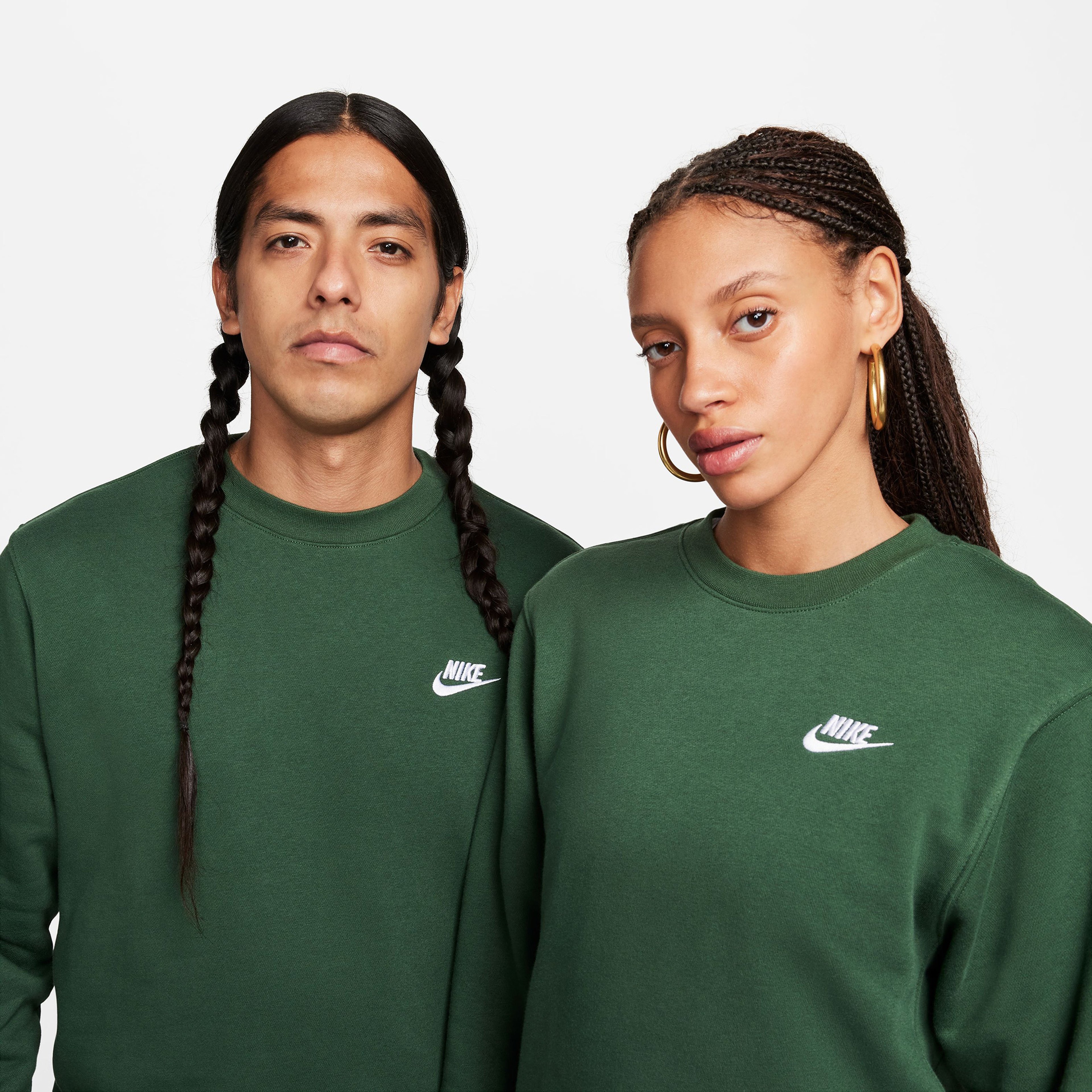 Nike Sportswear Club Fleece Erkek Yeşil Uzun Kollu T-Shirt