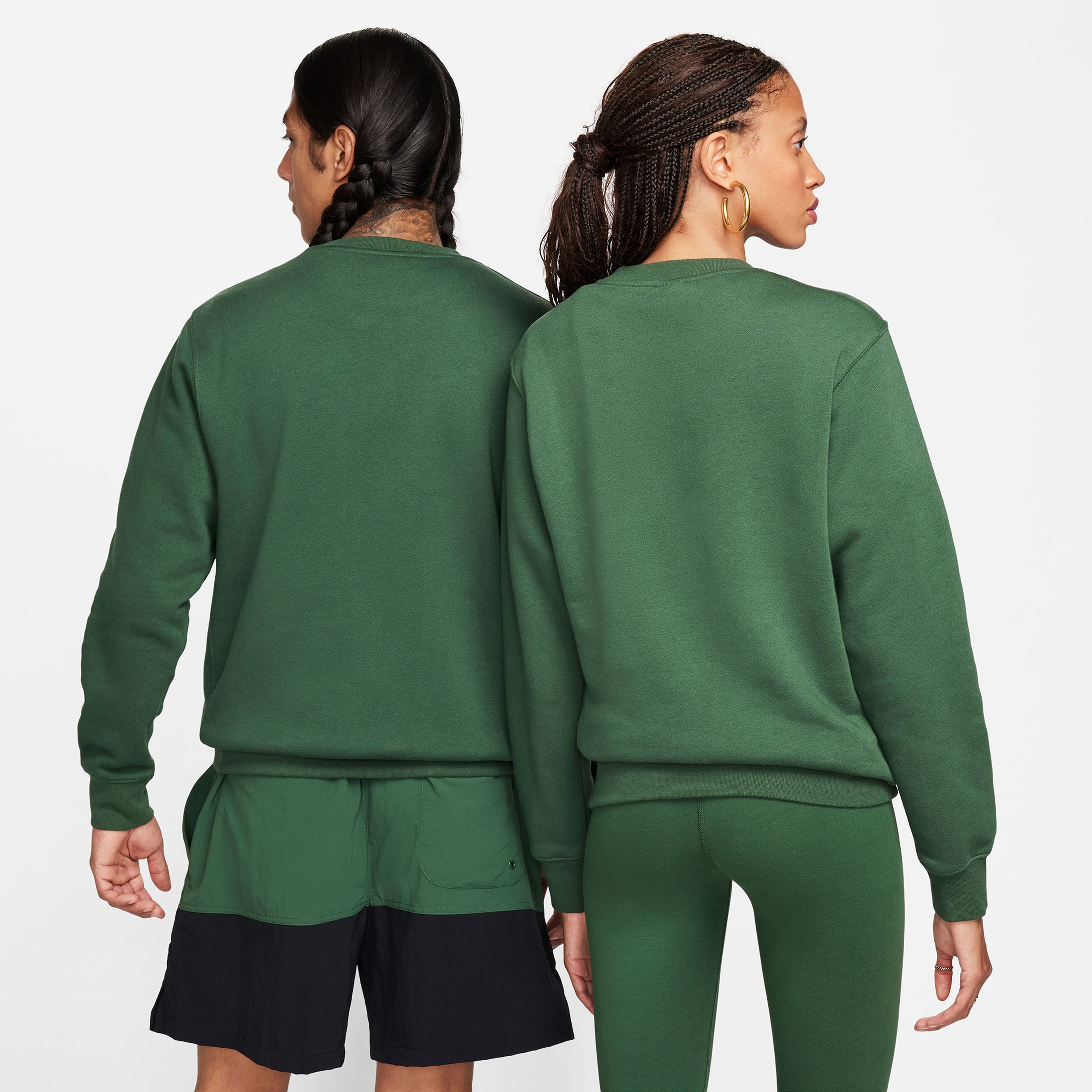 Nike Sportswear Club Fleece Erkek Yeşil Uzun Kollu T-Shirt