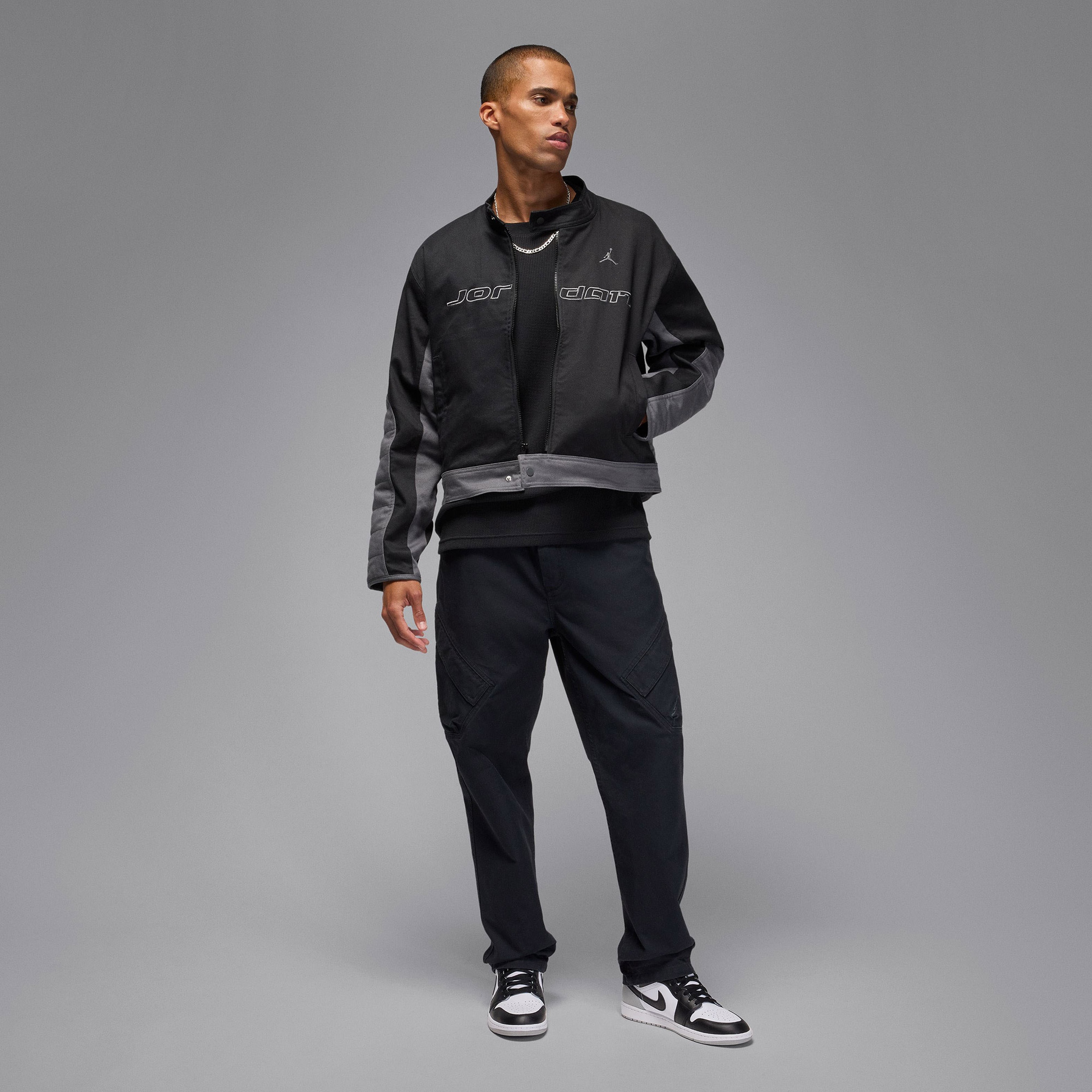 Jordan Brooklyn Motosport Erkek Siyah Ceket