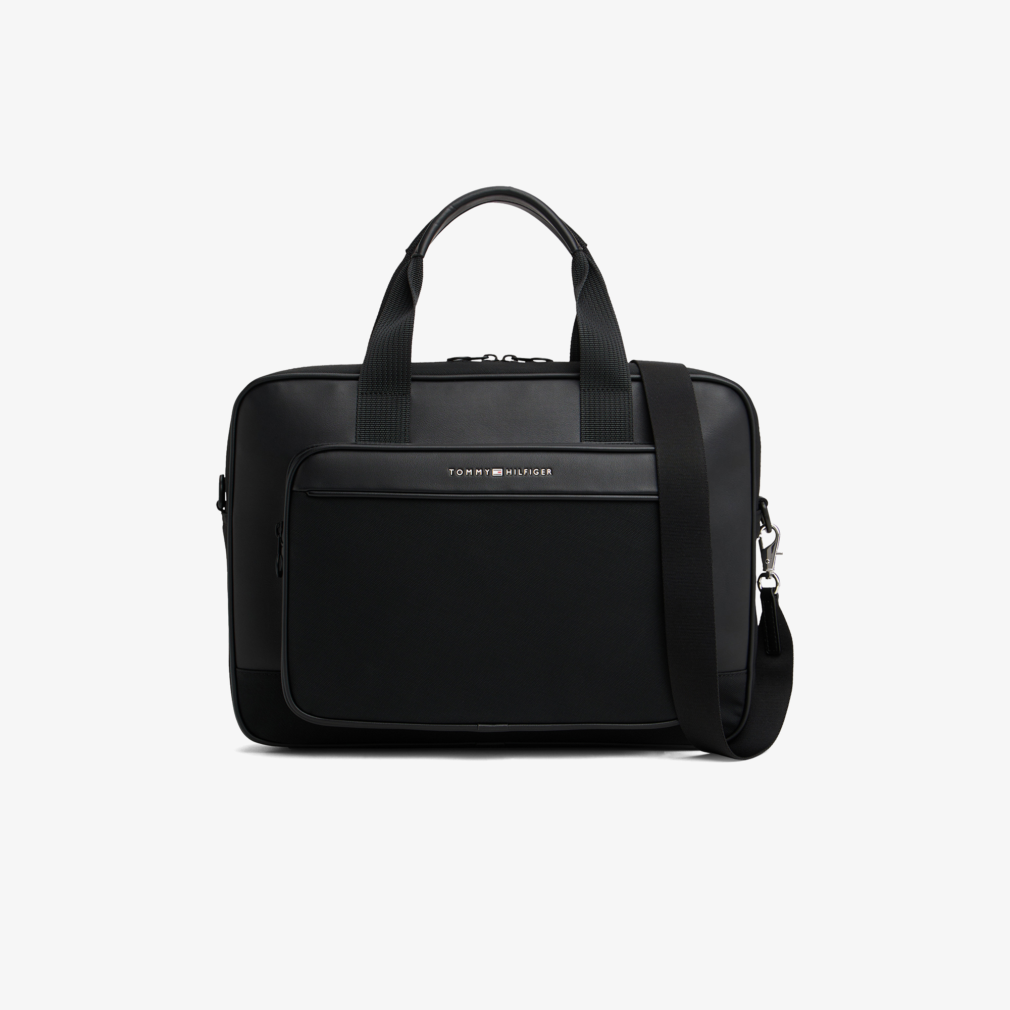 Tommy Hilfiger Foundation Erkek Siyah Laptop Çantası
