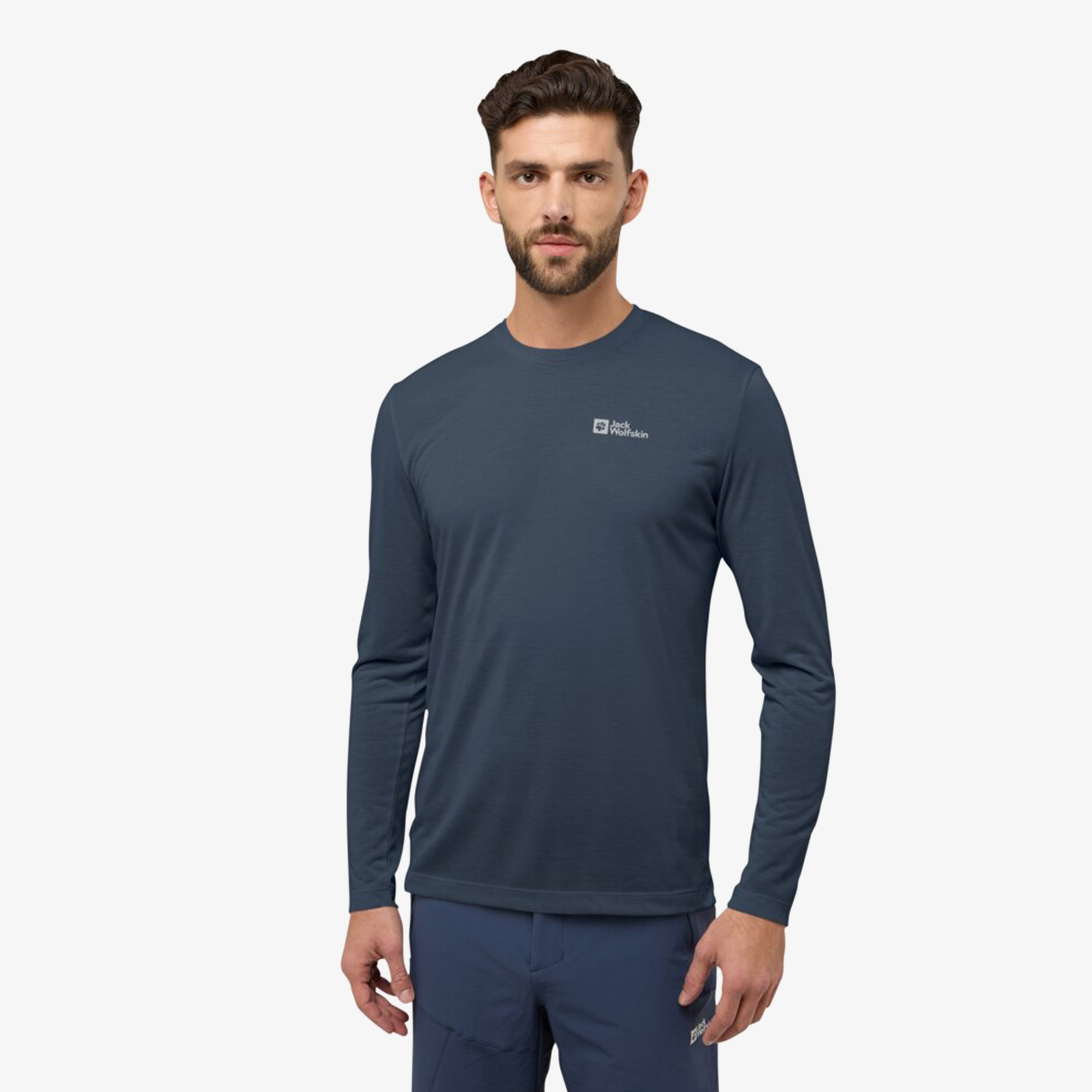 Jack Wolfskin Vonnan Erkek Lacivert T-Shirt