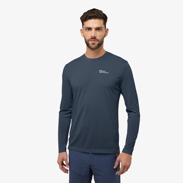 Jack Wolfskin Vonnan Erkek Lacivert T-Shirt