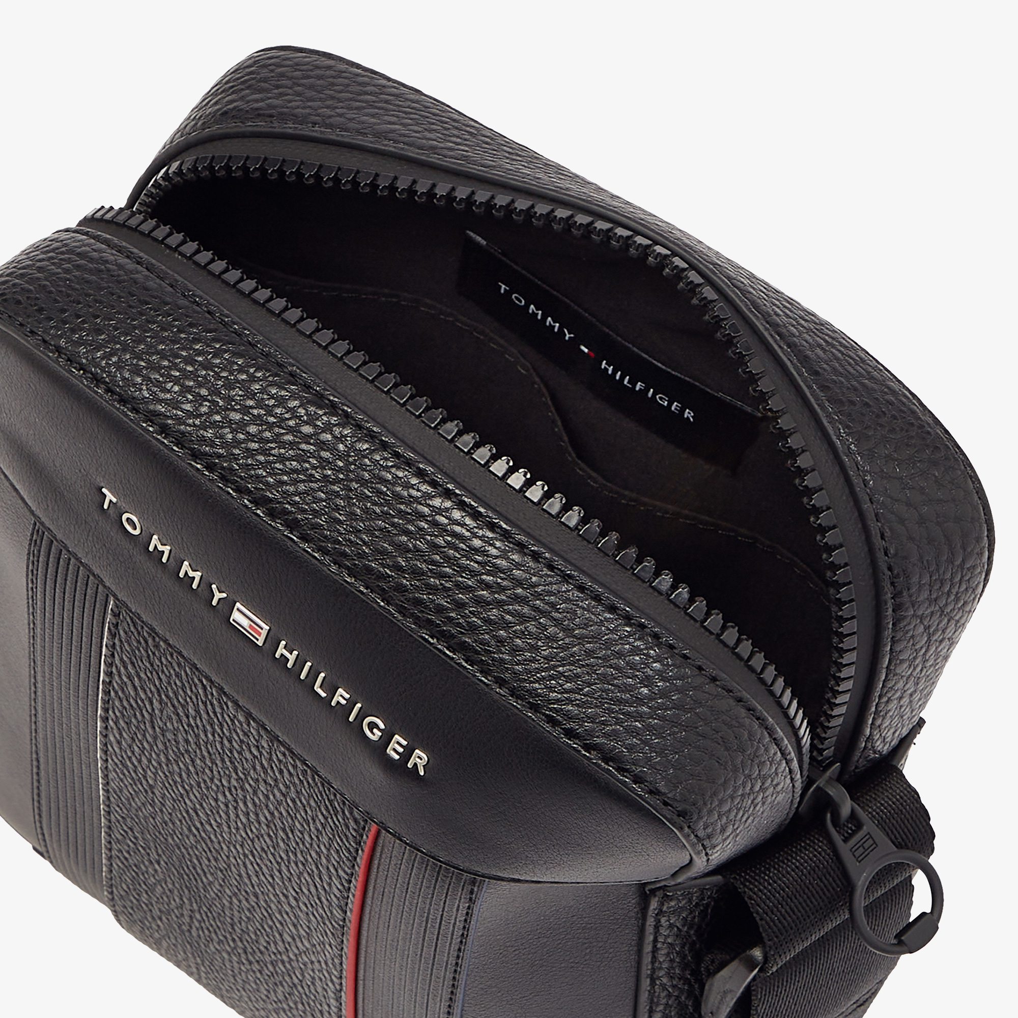 Tommy Hilfiger Foundation Mini Erkek Siyah Çapraz Çanta