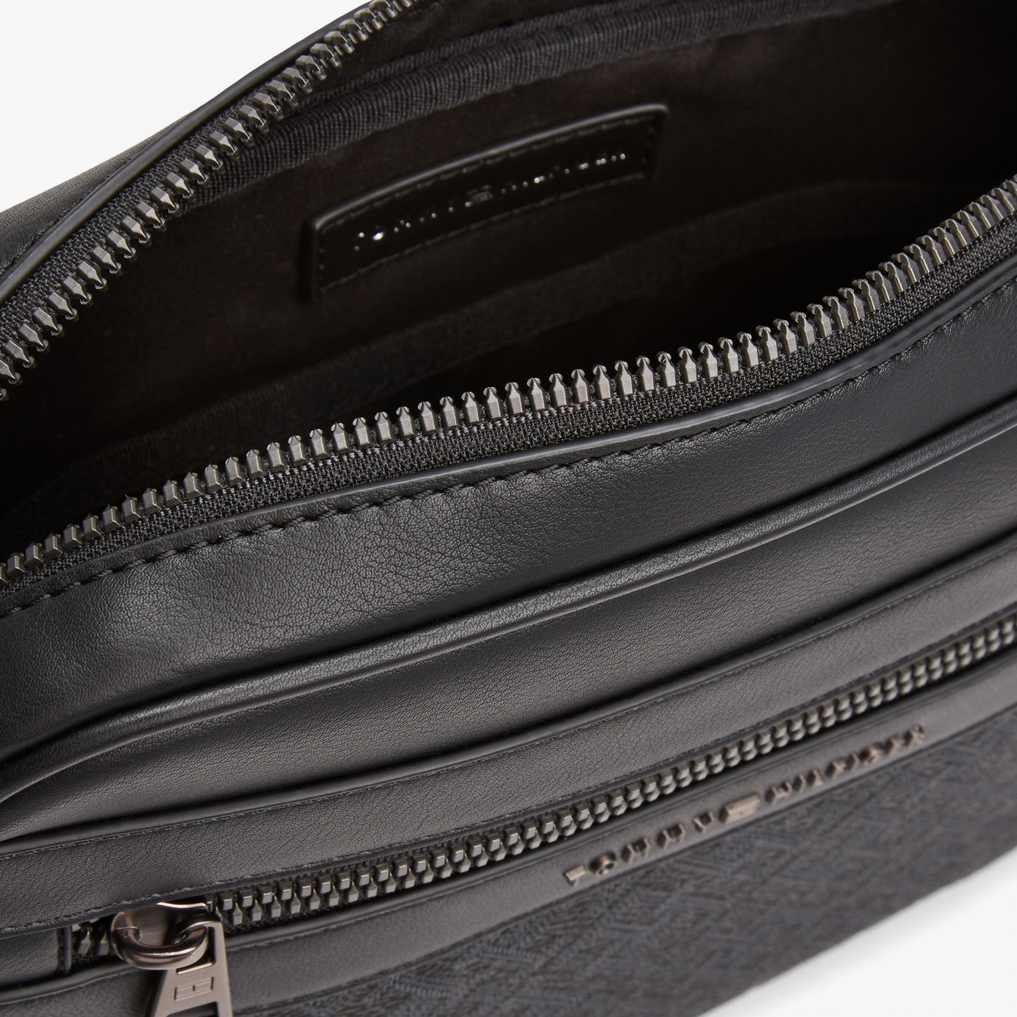 Tommy Hilfiger Monogram Reporter Erkek Siyah Çapraz Çanta