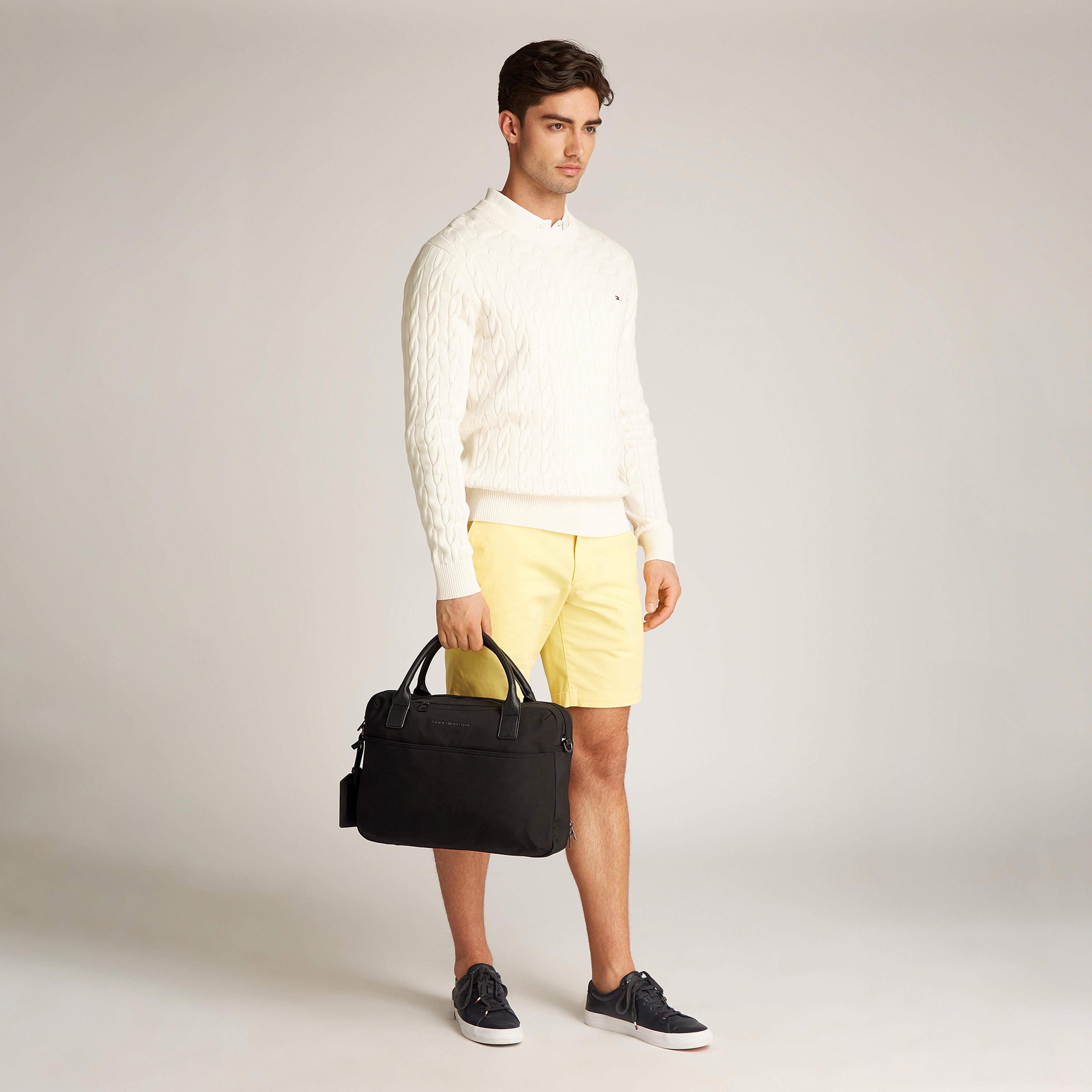 Tommy Hilfiger Nylon Erkek Siyah El Çantası