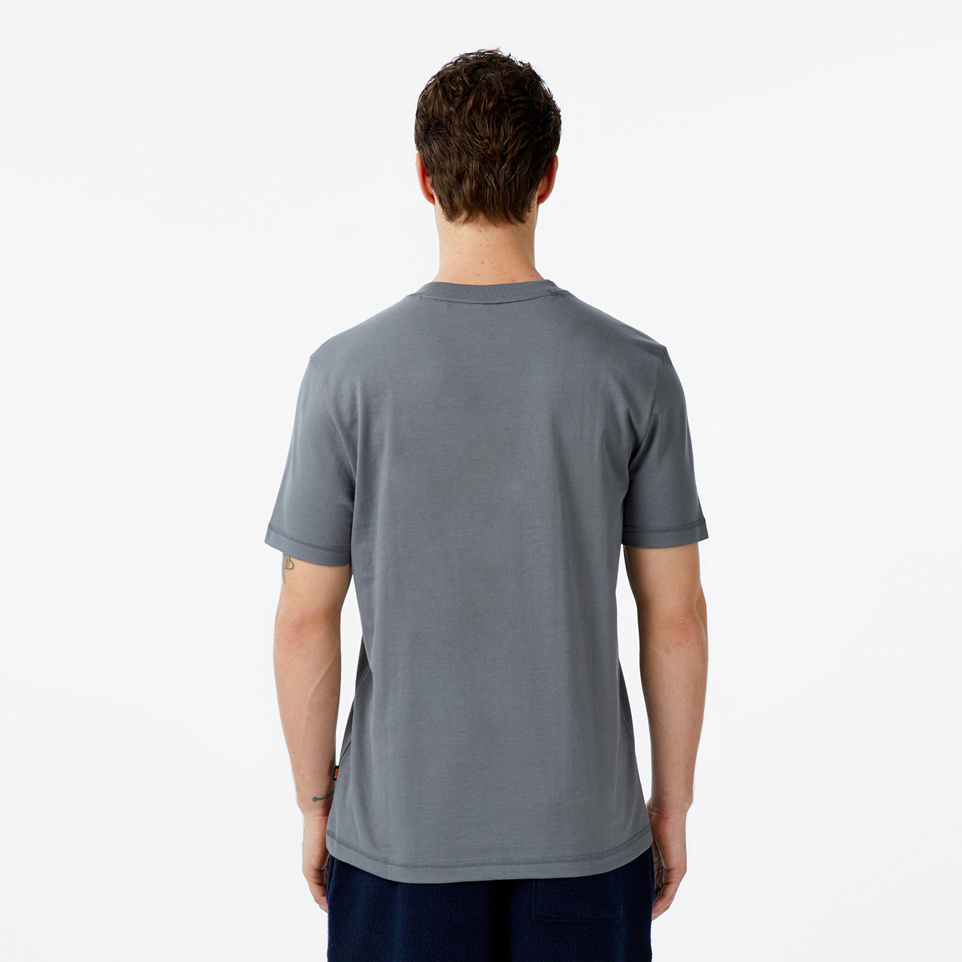 Boss Brokenice Erkek Gri T-Shirt