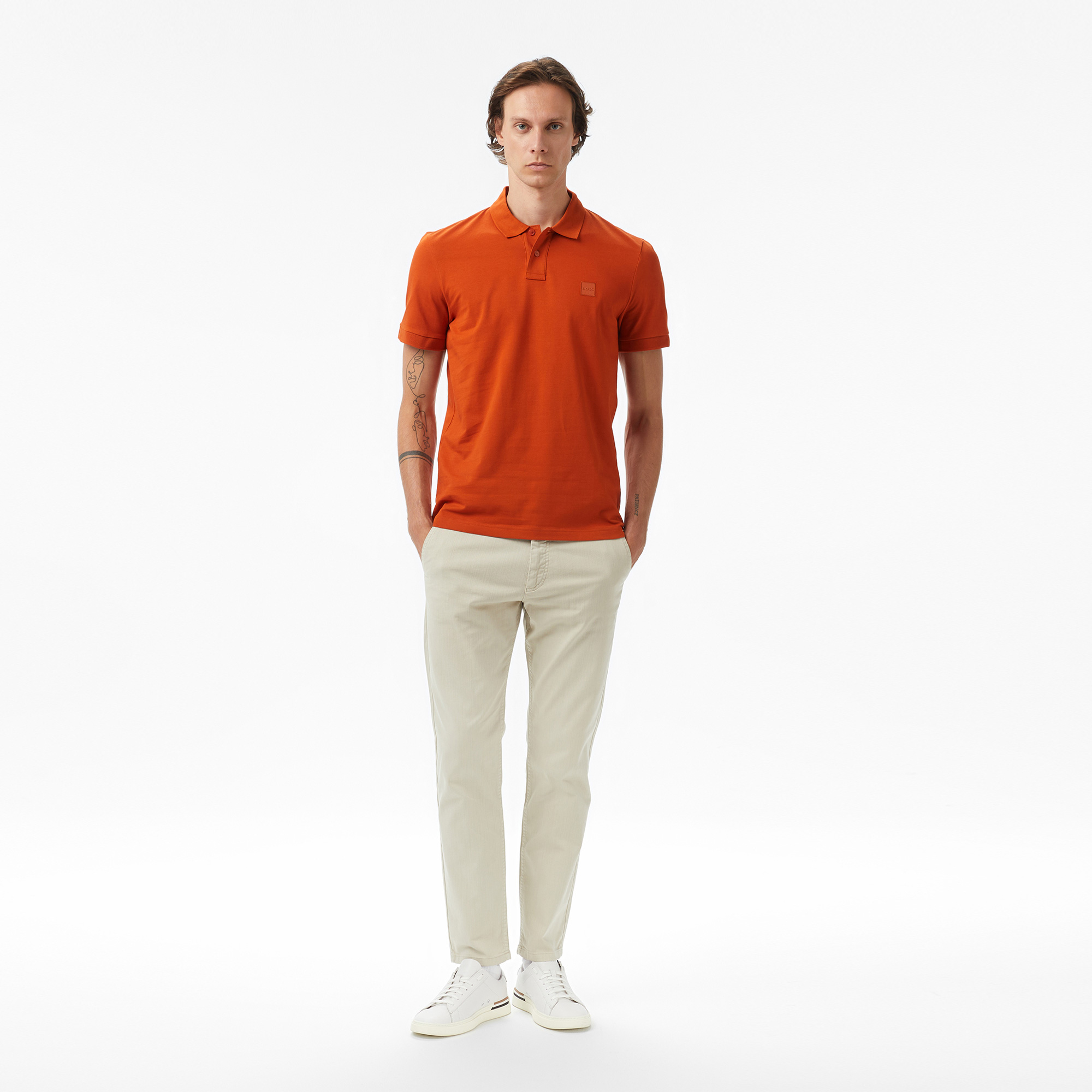 Boss Passenger Erkek Açık Turuncu Polo