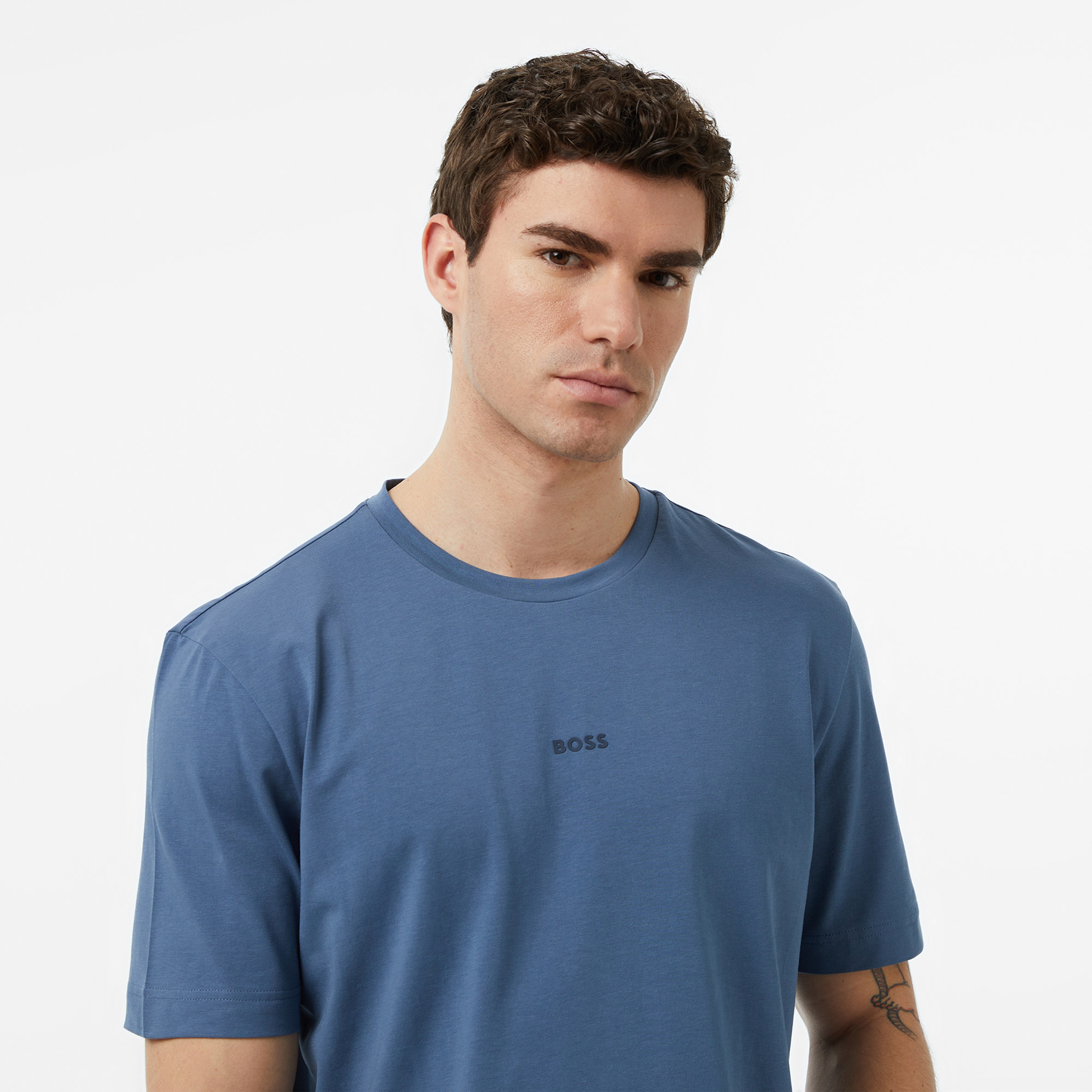 Boss Erkek Mavi T-Shirt