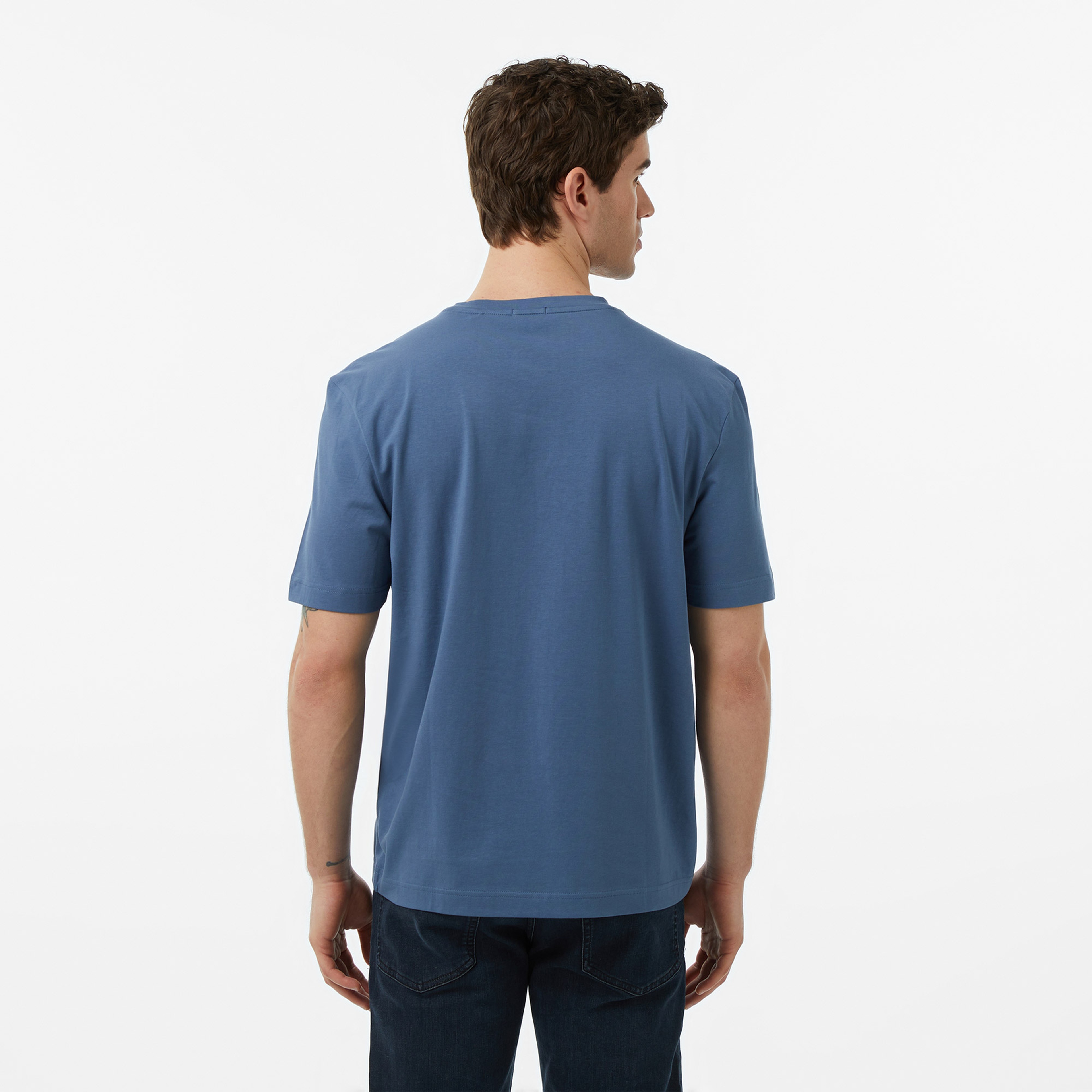 Boss Erkek Mavi T-Shirt