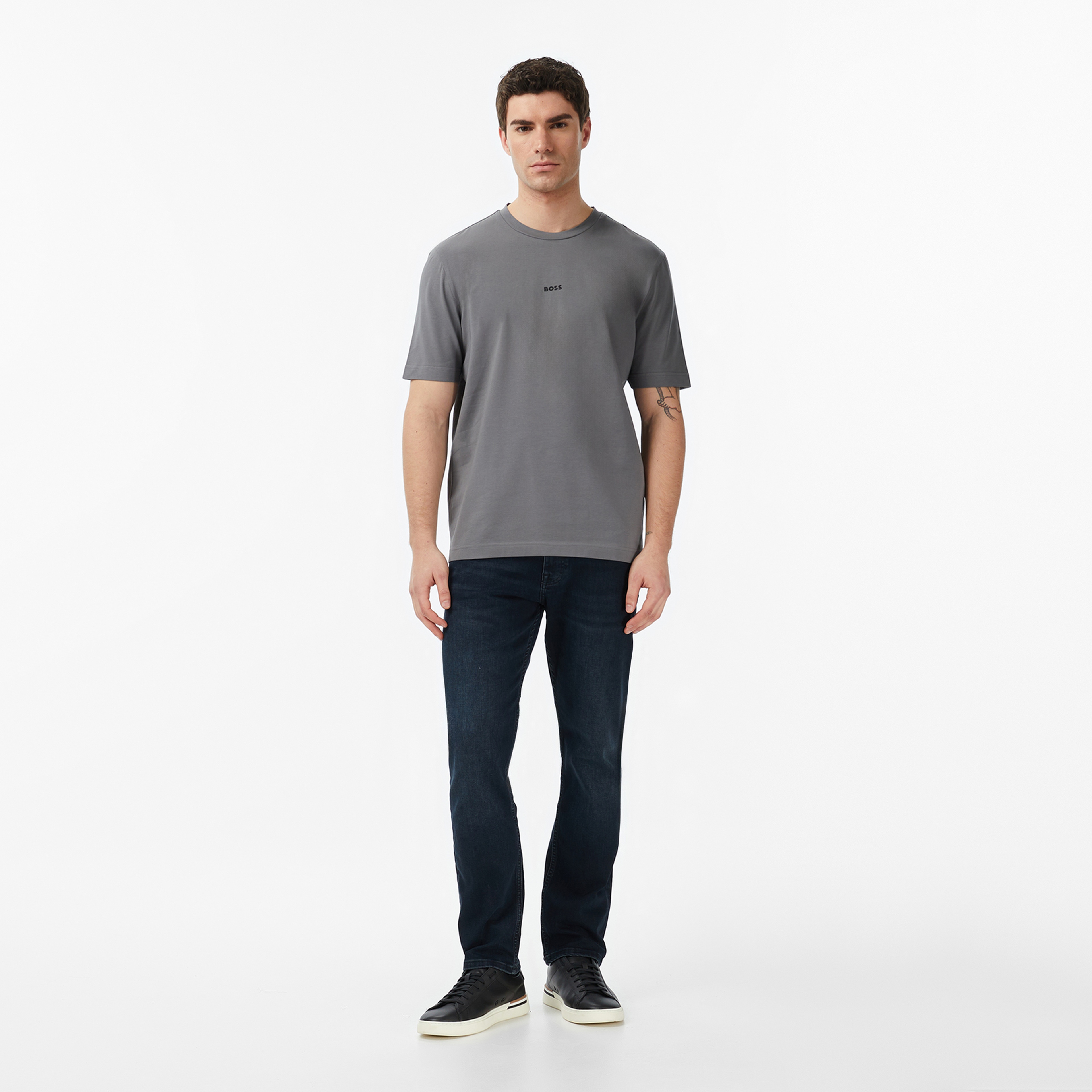 Boss Erkek Gri T-Shirt