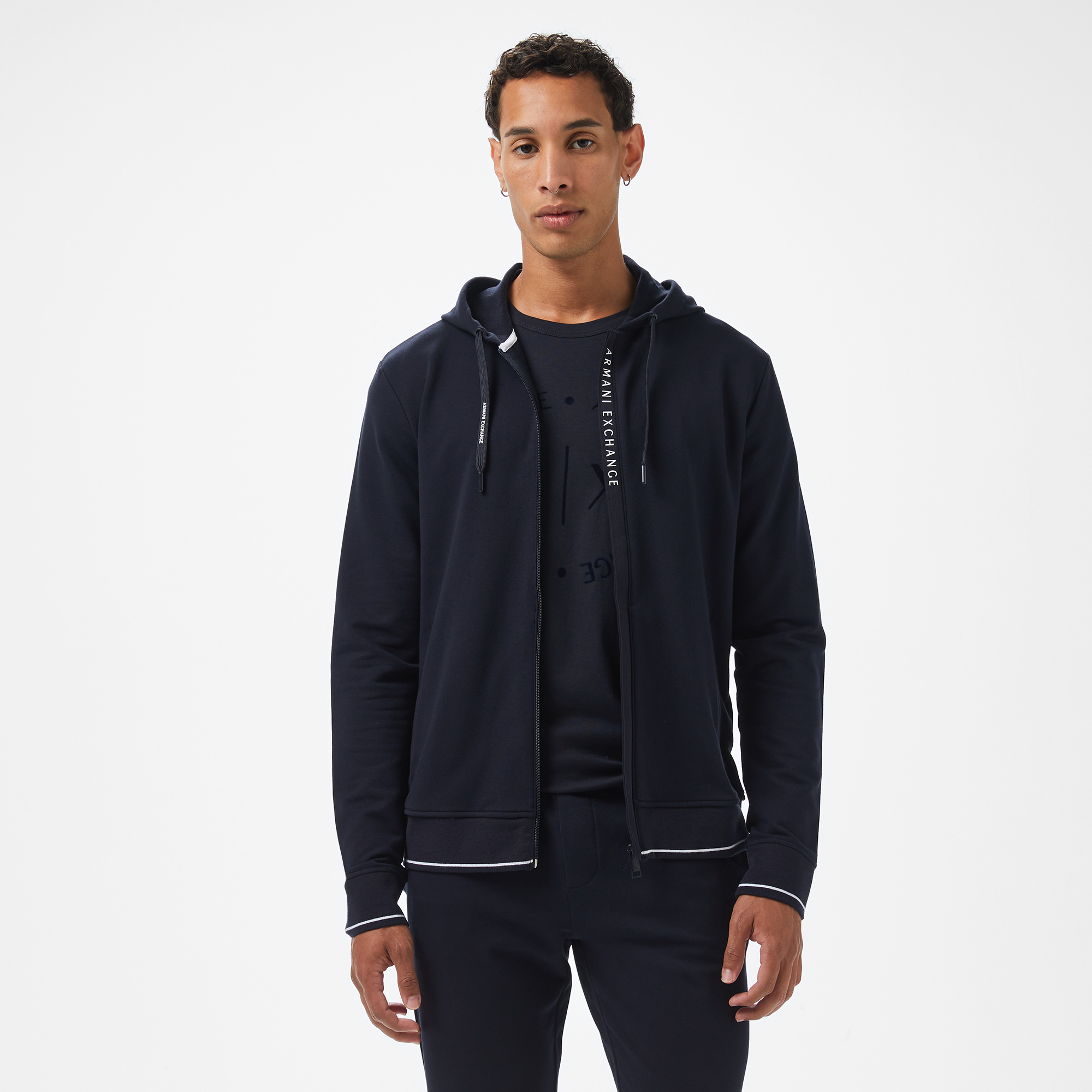 Armani Exchange Erkek Siyah Fermuarlı SweatshirtXL8NZM82ZJH3Z