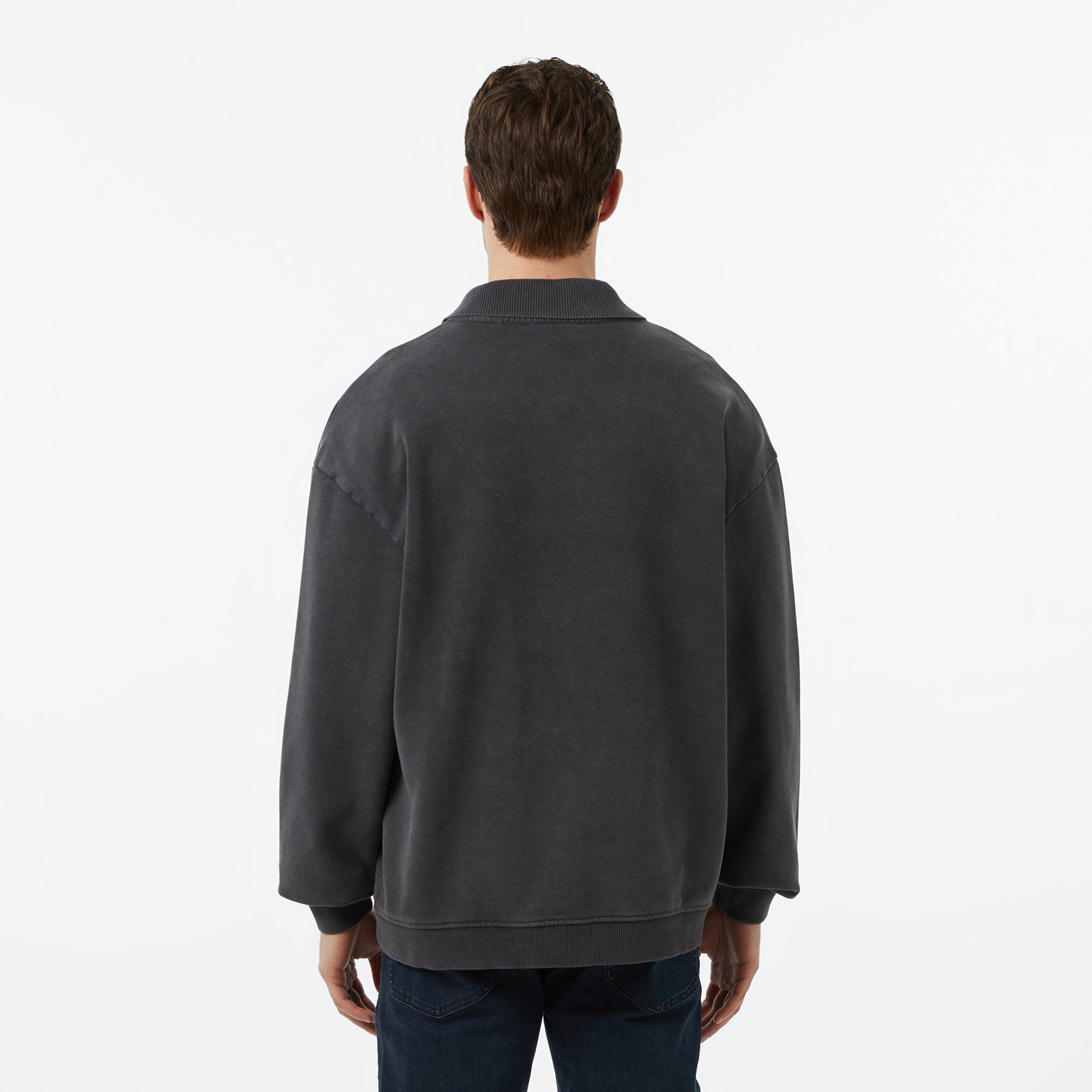 Hugo Delwy Erkek Siyah Sweatshirt