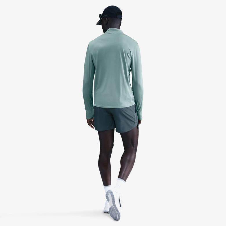 Nike Dri-Fit Pacer Erkek Yeşil Uzun Kollu T-Shirt