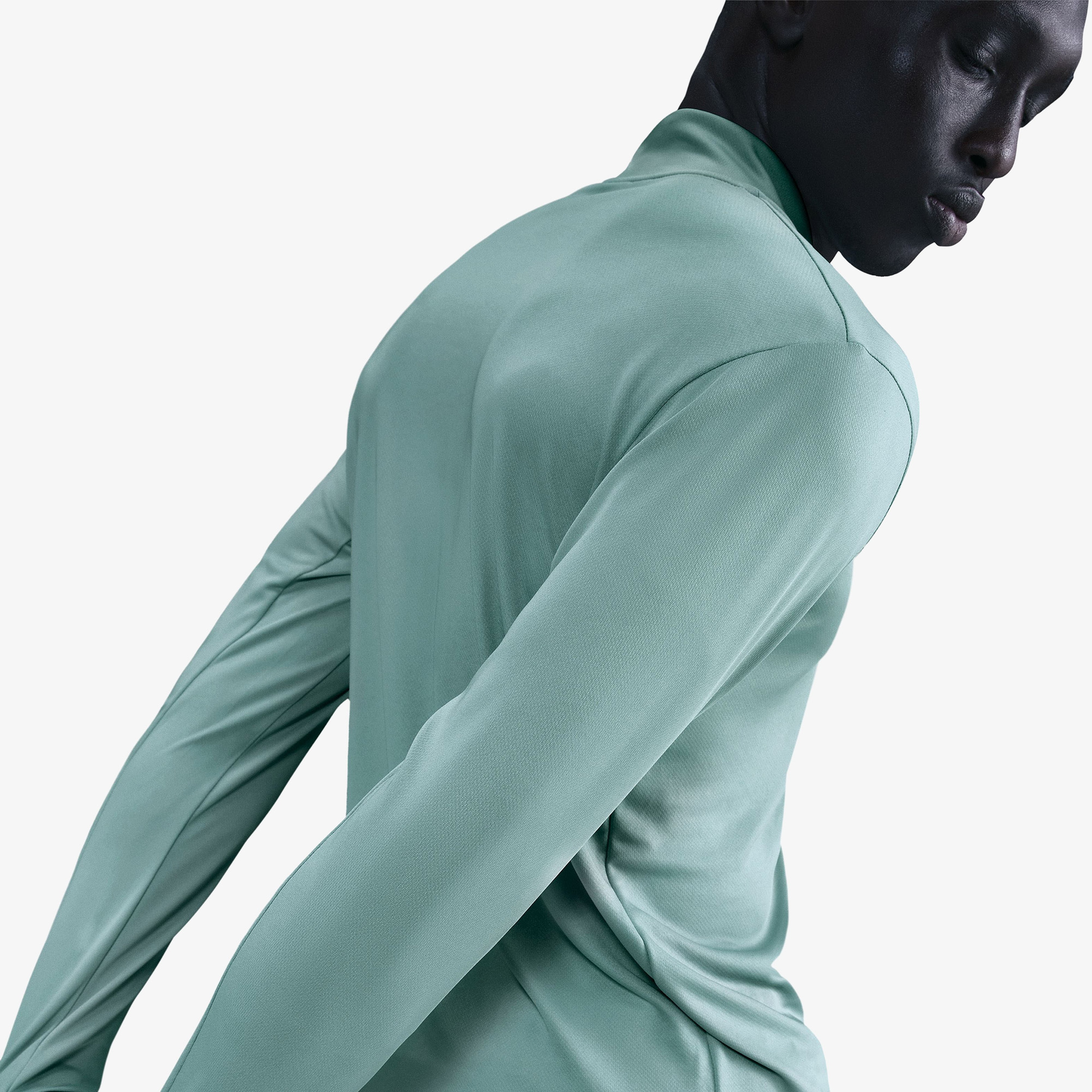 Nike Dri-Fit Pacer Erkek Yeşil Uzun Kollu T-Shirt