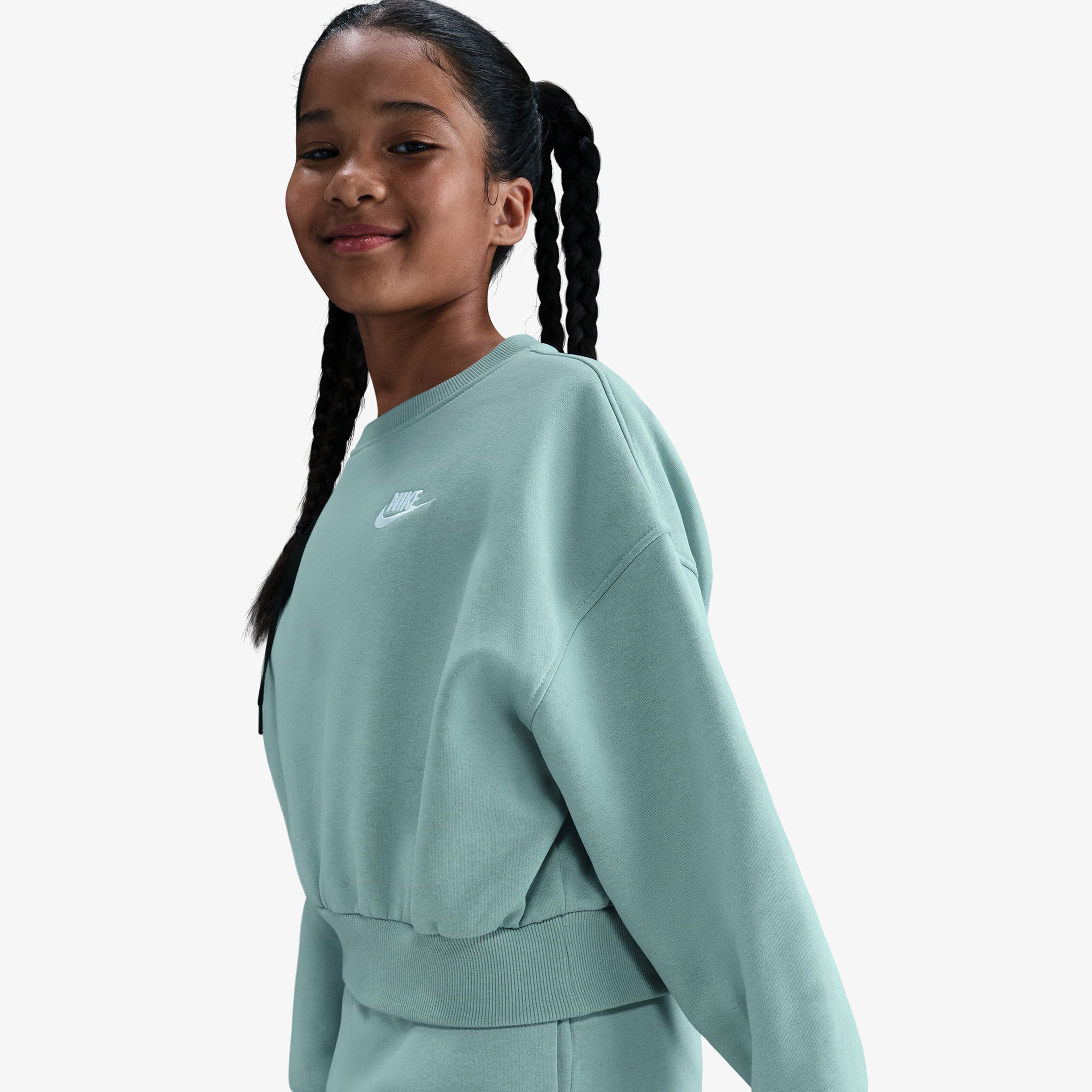 Nike Sportswear Club Fleece Çocuk Mavi Sweatshirt