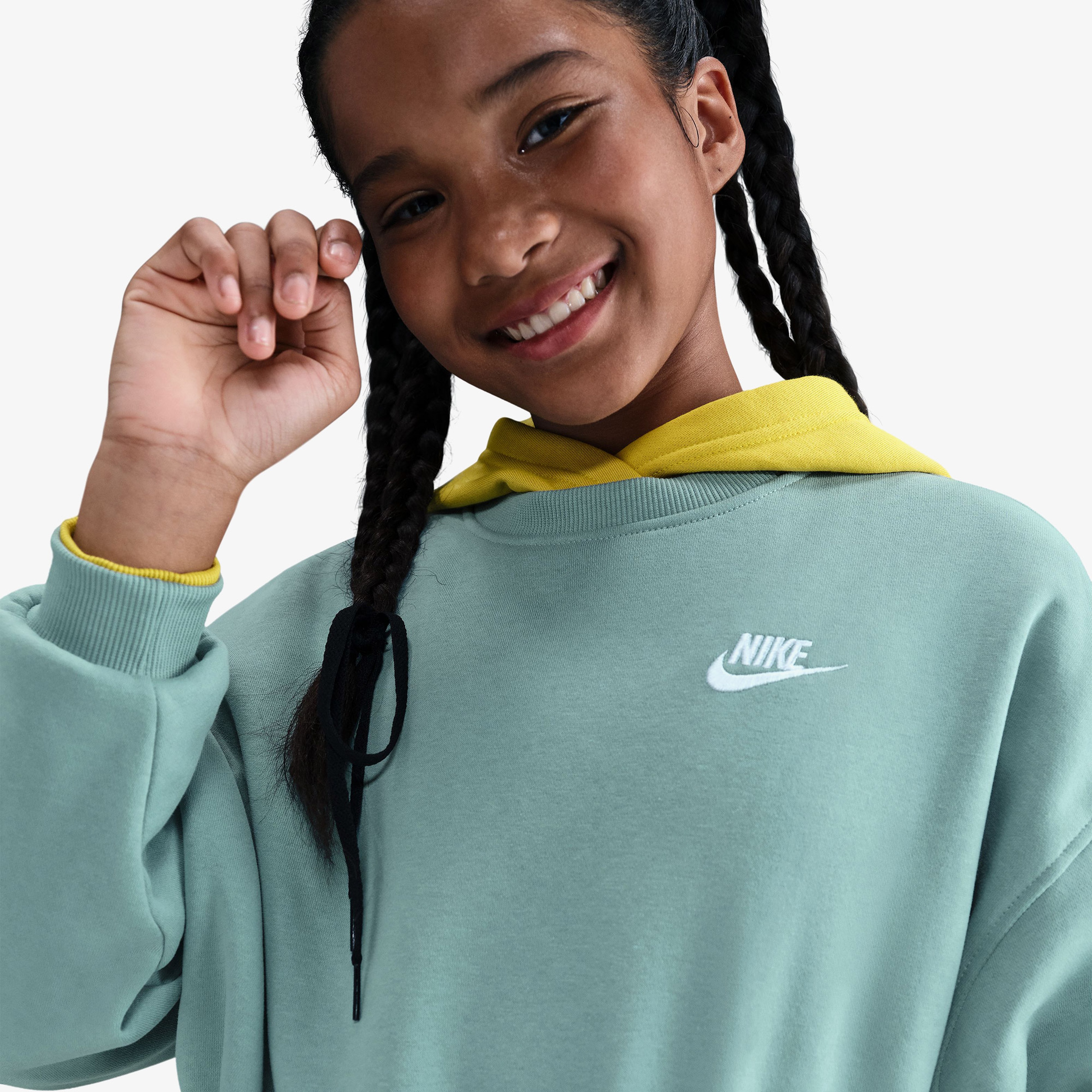 Nike Sportswear Club Fleece Çocuk Mavi Sweatshirt