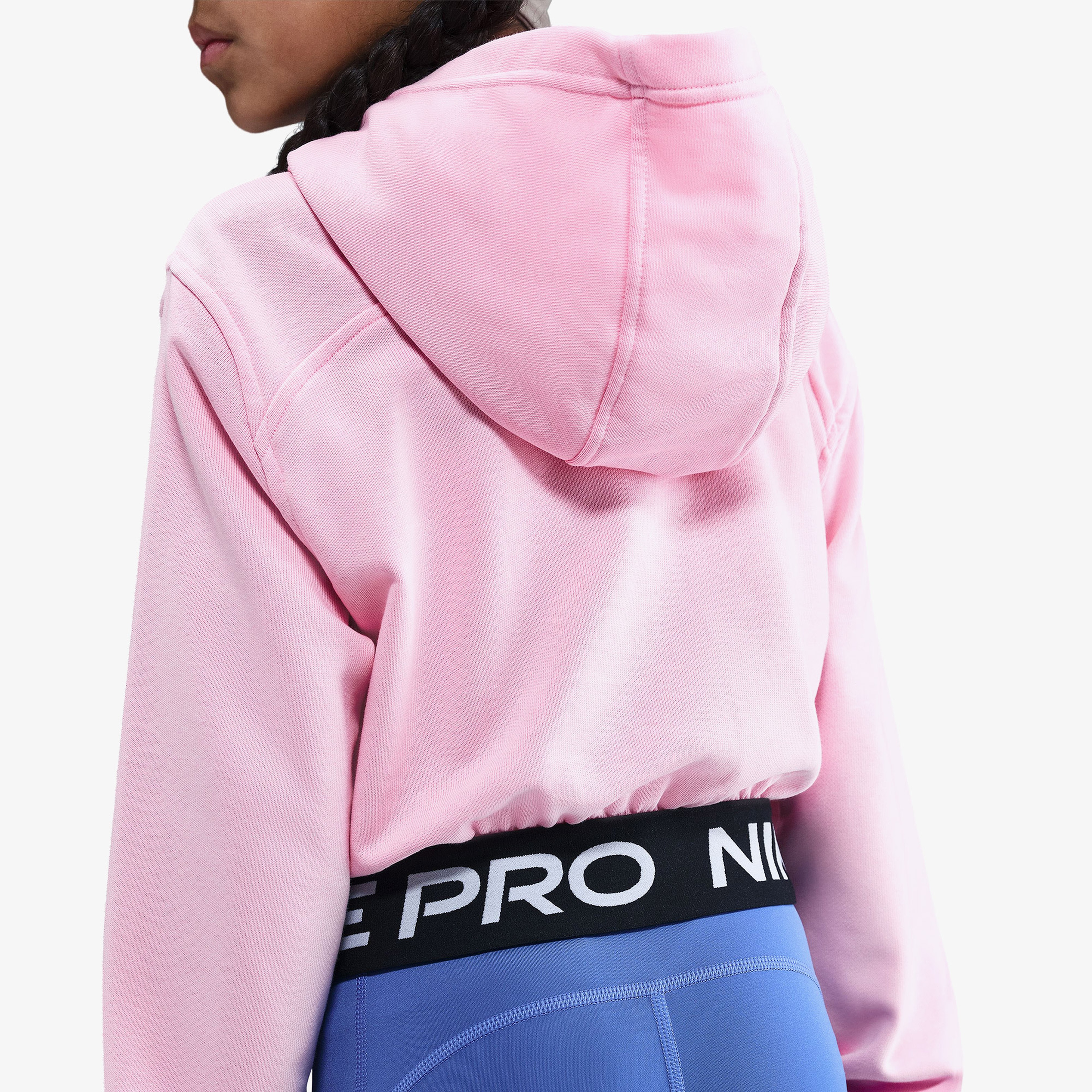 Nike Pro Dri-Fit Fleece Çocuk Pembe Hoodie