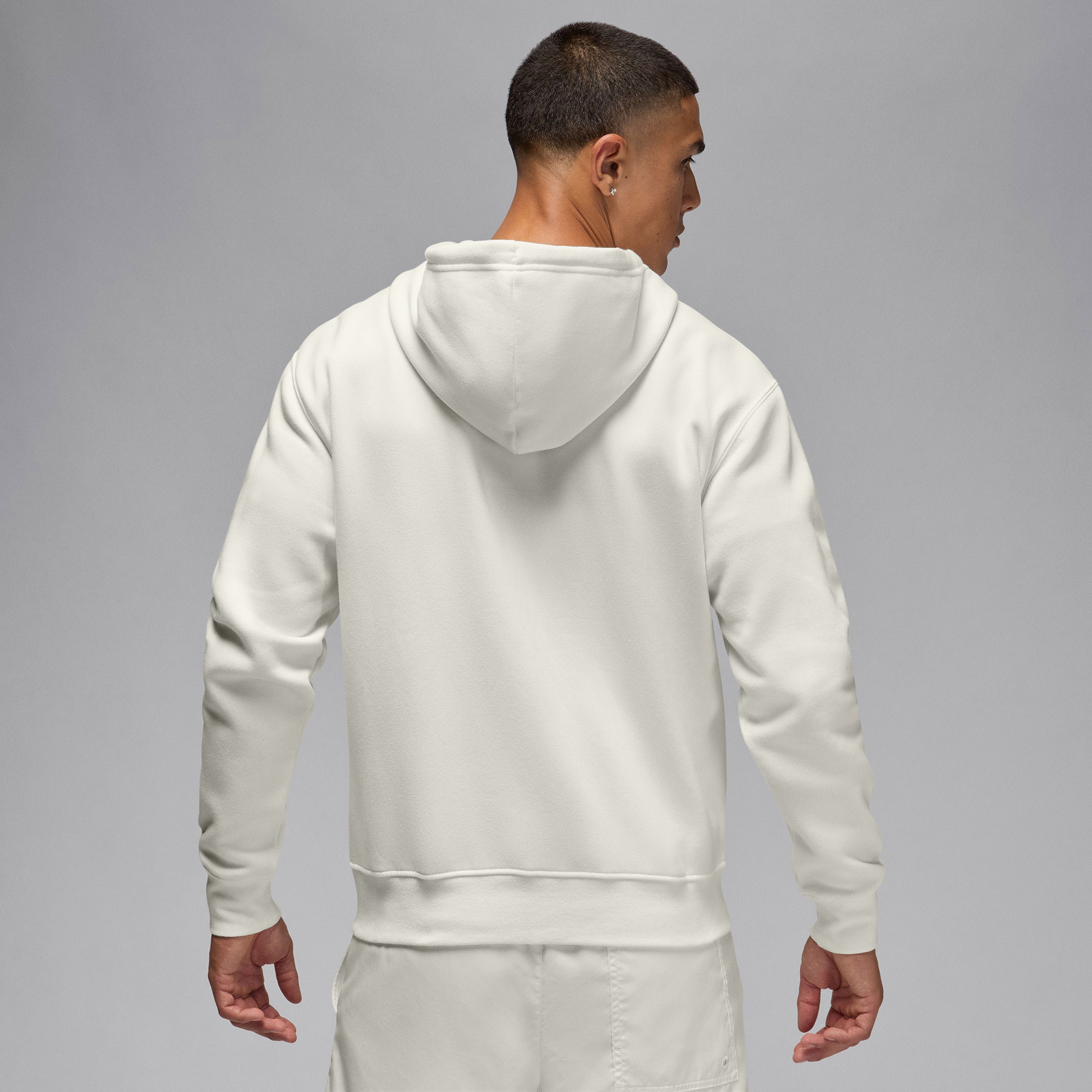 Jordan Brooklyn Fleece Erkek Beyaz Kapüşonlu Sweatshirt
