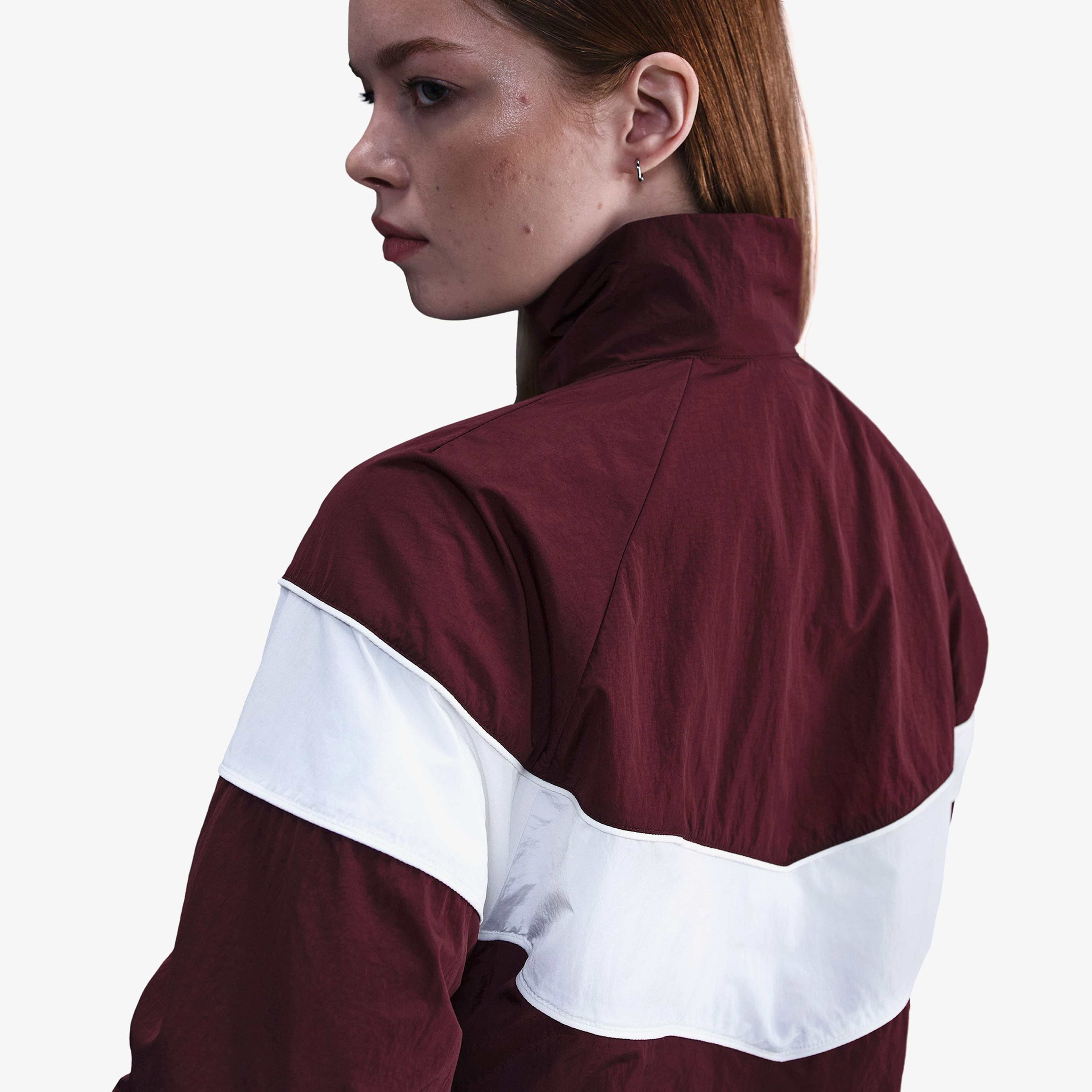 Nike Sportswear Windrunner Woven Kadın Bordo Ceket