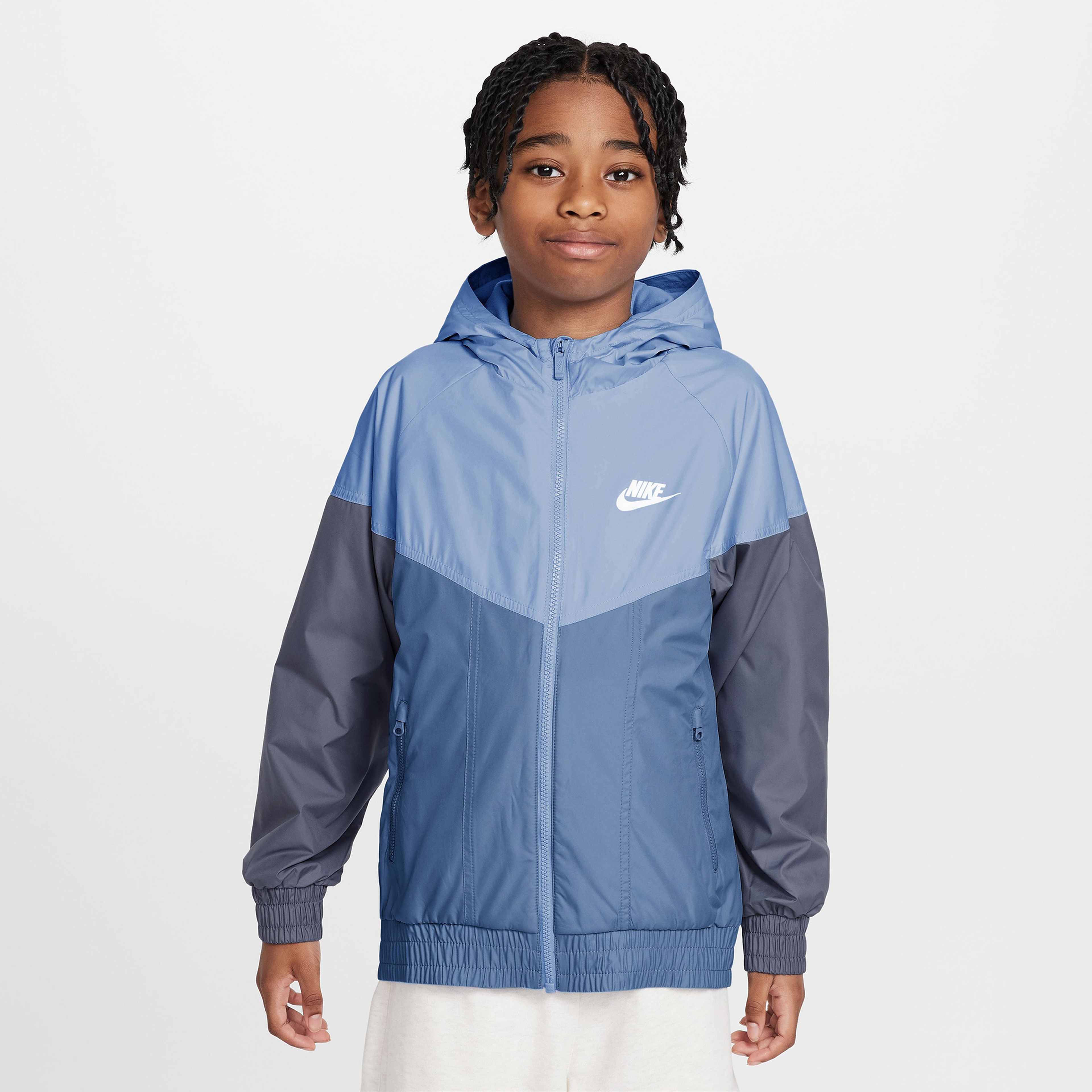 Nike Sportswear Windrunner Çocuk Mavi Yağmurluk