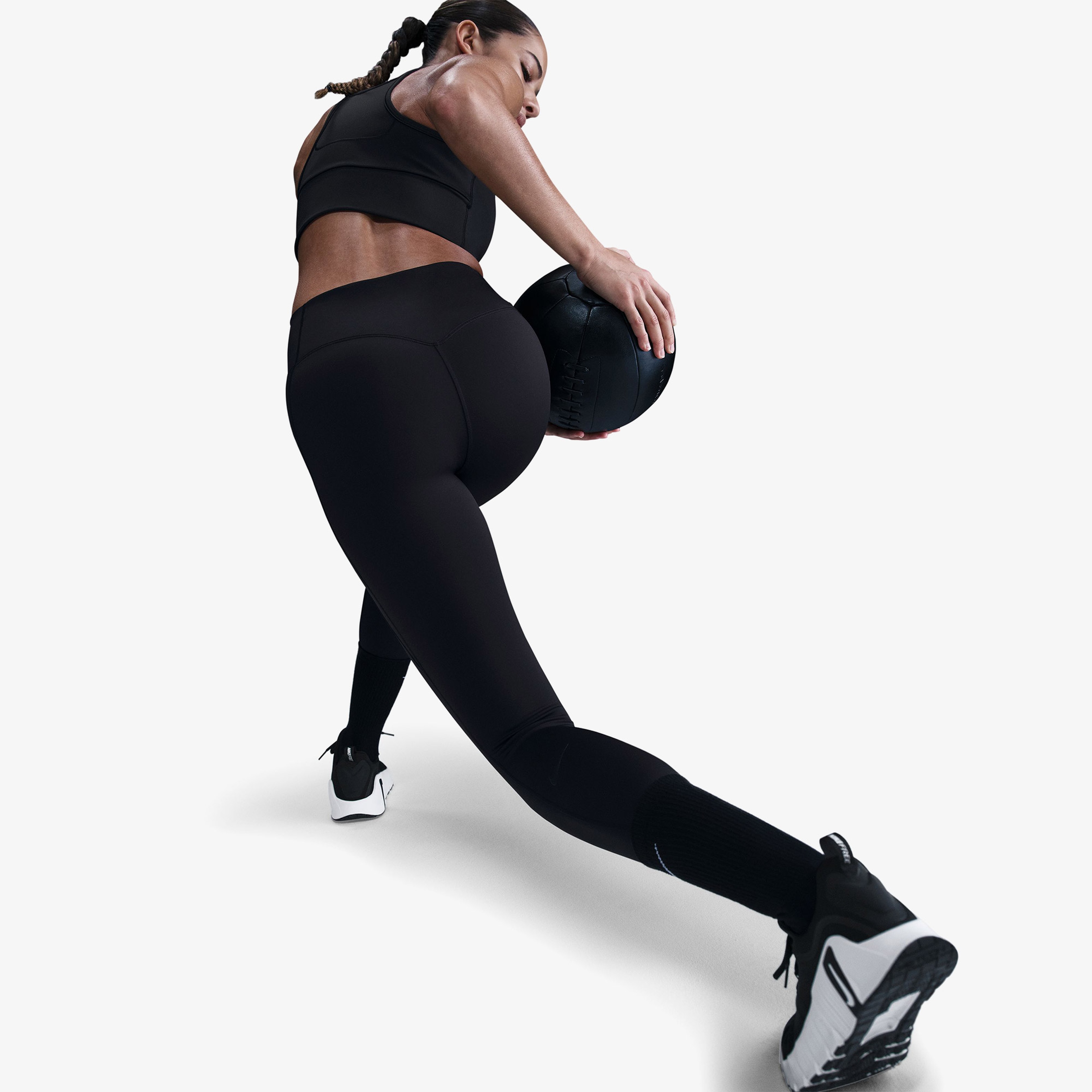 Nike Df Unvrsa Hr 7/8 Tght Pkt Kadın Siyah Tayt