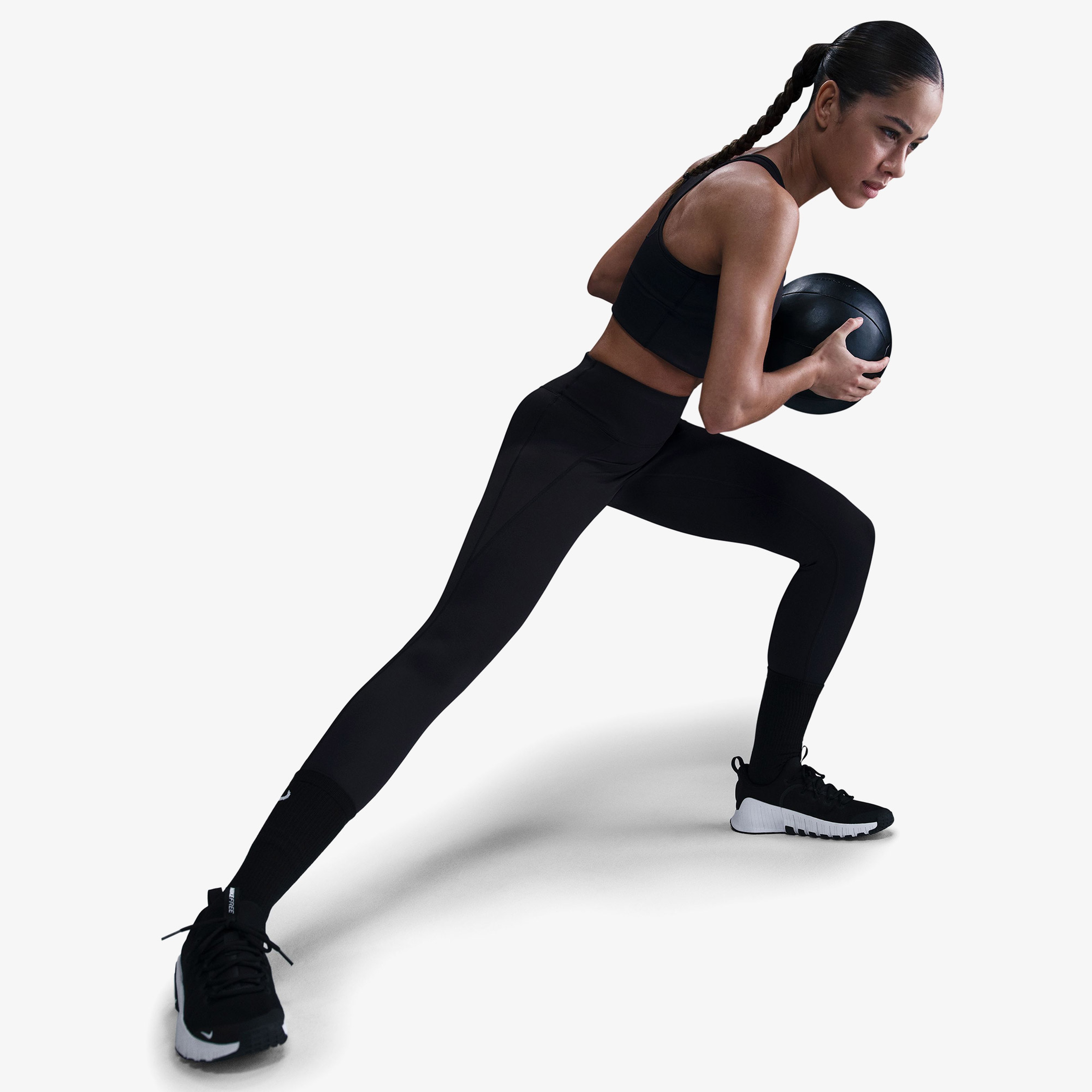 Nike Df Unvrsa Hr 7/8 Tght Pkt Kadın Siyah Tayt