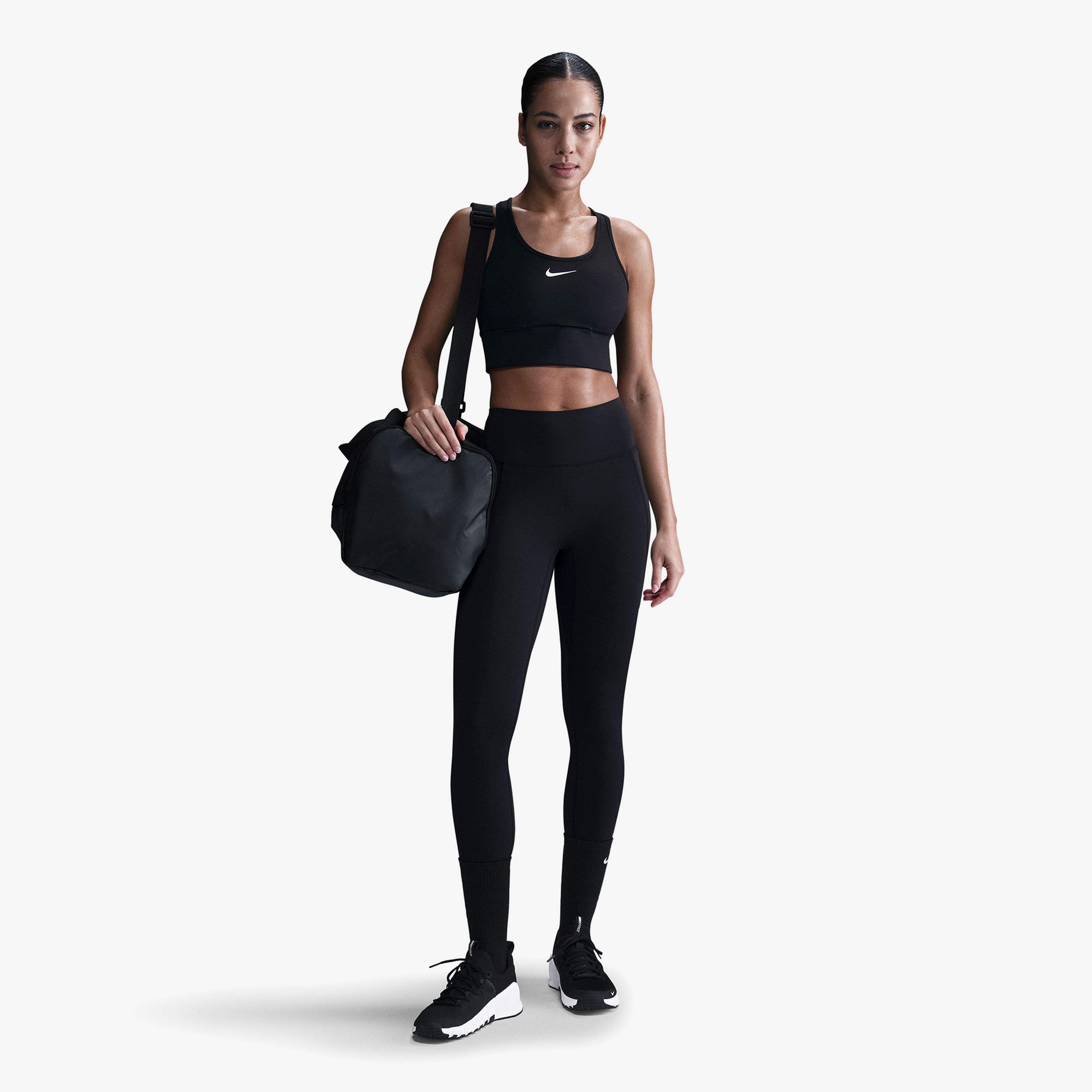 Nike Df Unvrsa Hr 7/8 Tght Pkt Kadın Siyah Tayt