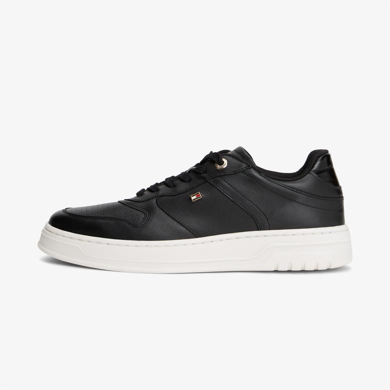 Tommy Hilfiger Sporty Cupsole Kadın Siyah Sneaker