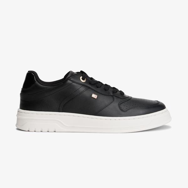 Tommy Hilfiger Sporty Cupsole Kadın Siyah Sneaker