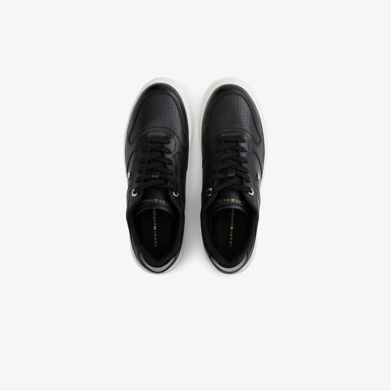 Tommy Hilfiger Sporty Cupsole Kadın Siyah Sneaker