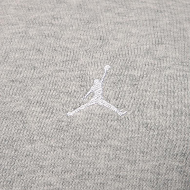 Jordan Brooklyn Fleece Crew Erkek Gri Sweatshirt