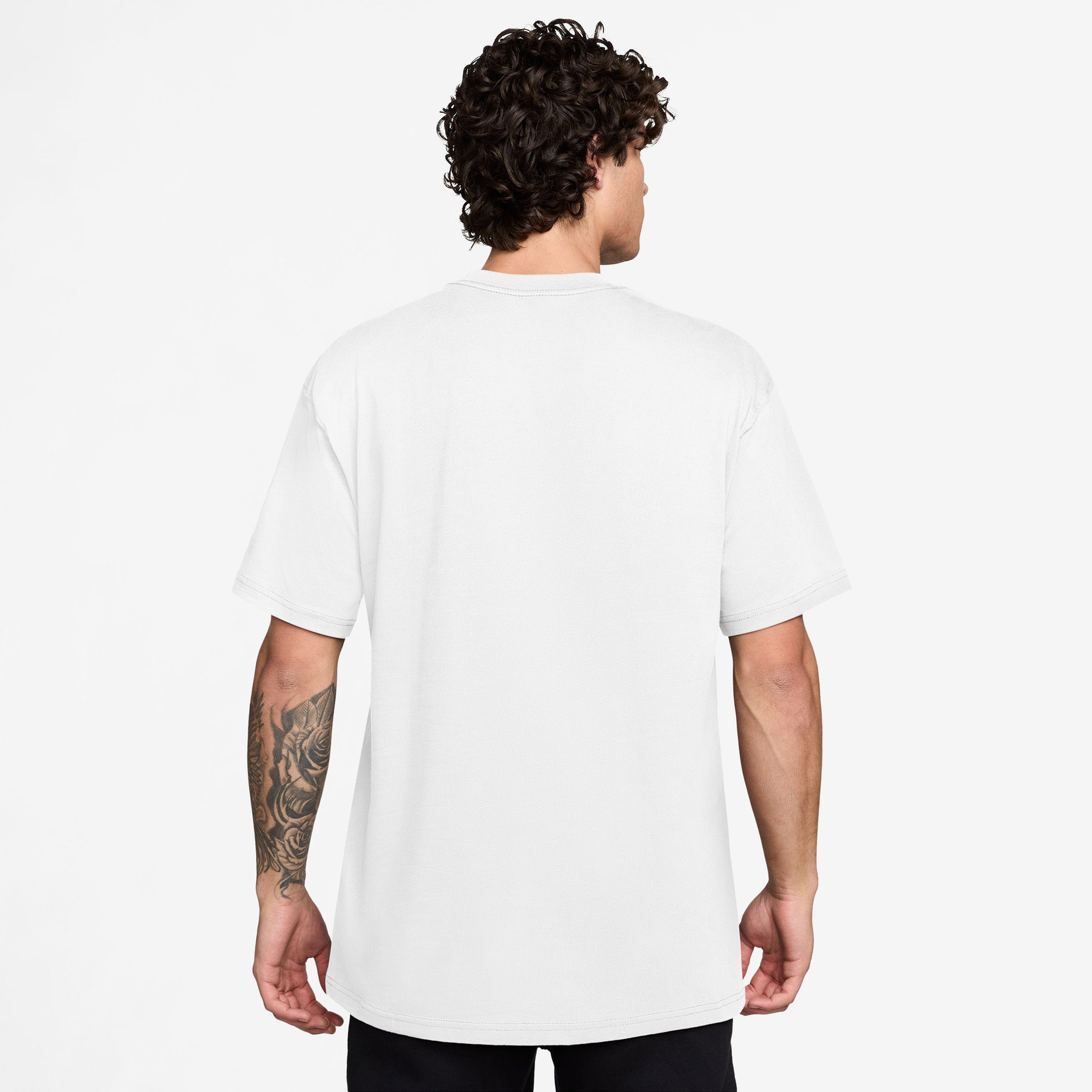 Nike Sportswear M90 Swoosh Sport Erkek Beyaz T-Shirt