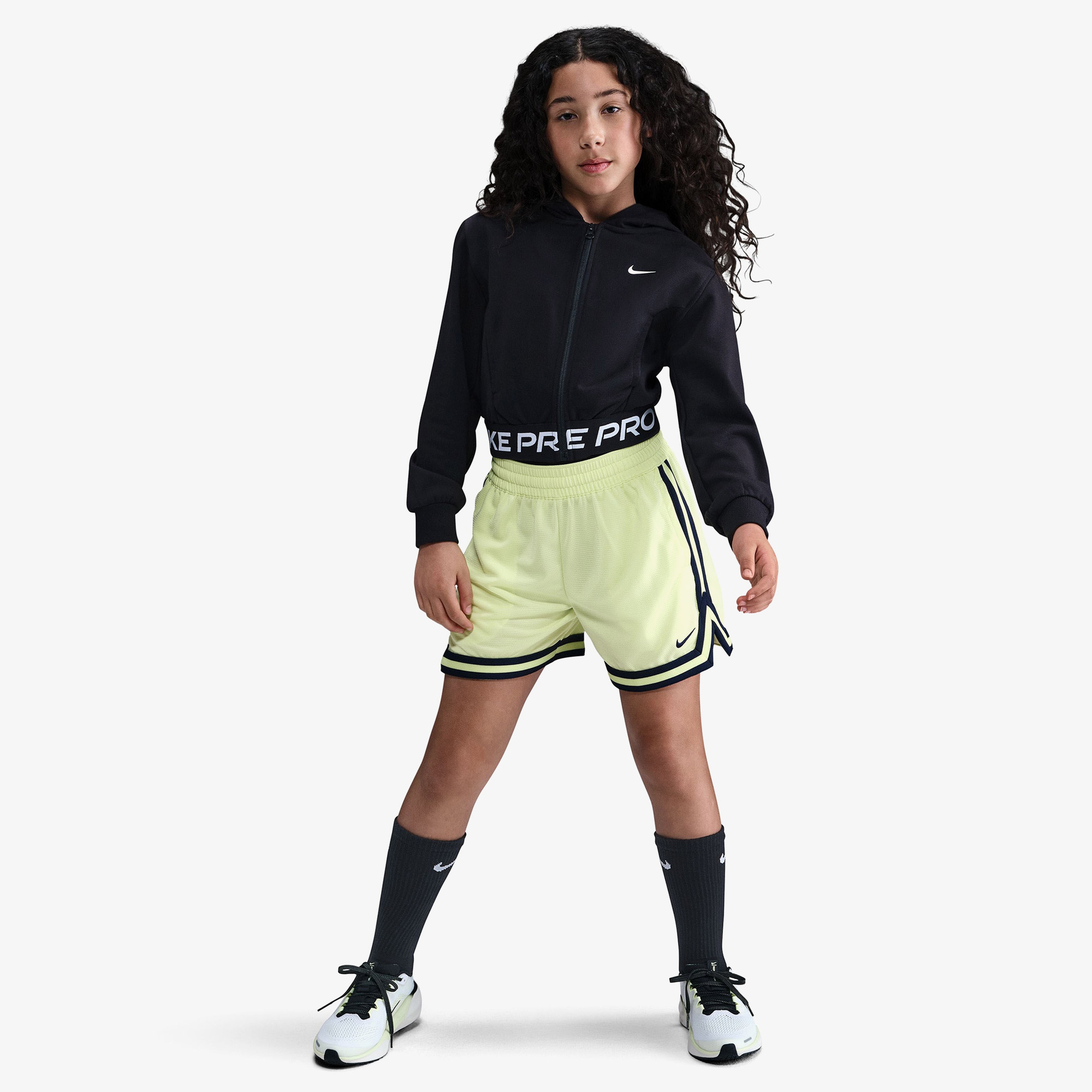 Nike Pro Dri-Fit Fleece Çocuk Siyah Hoodie