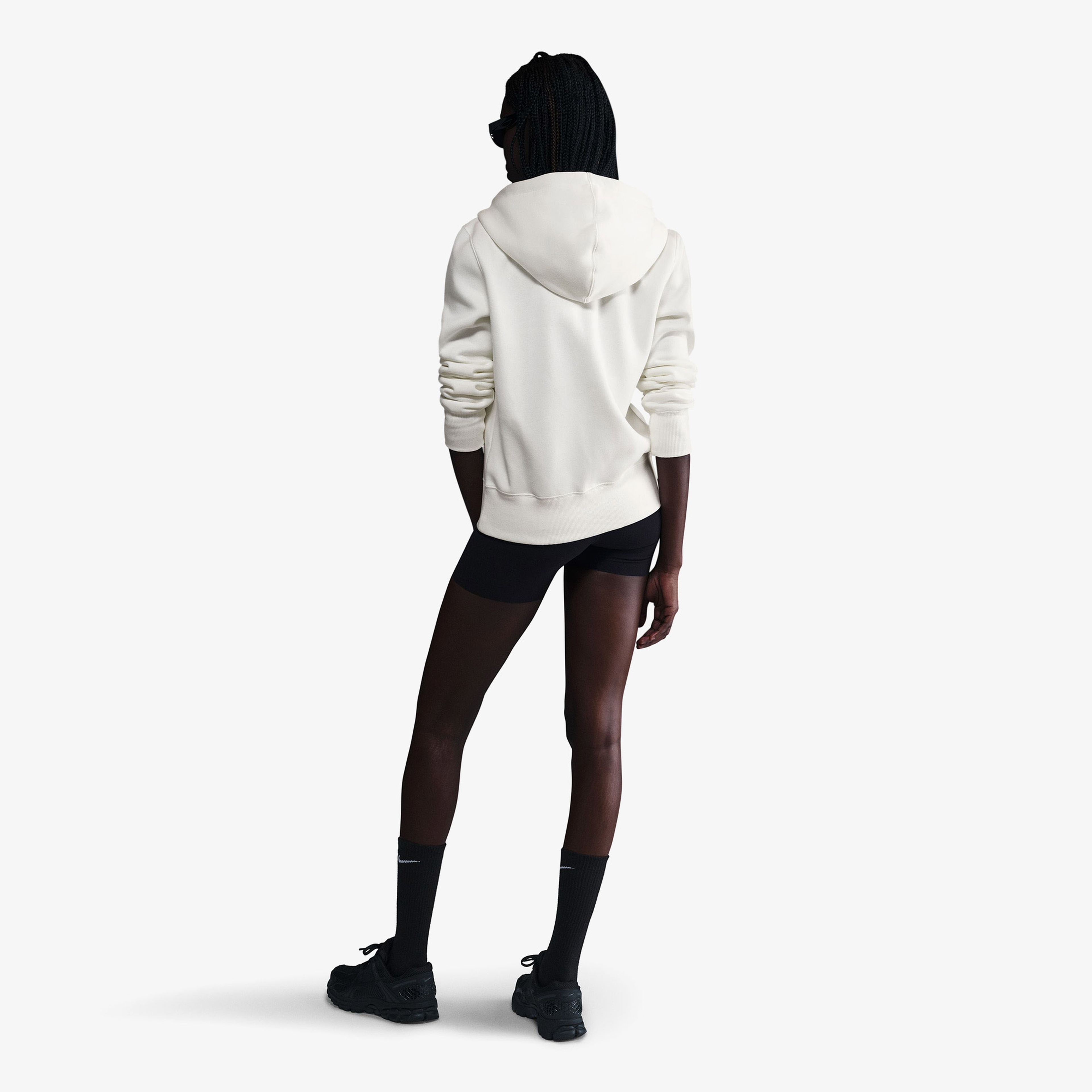 Nike Sportswear Phoenix Fleece Kadın Krem Rengi Kapüşonlu Hoodie