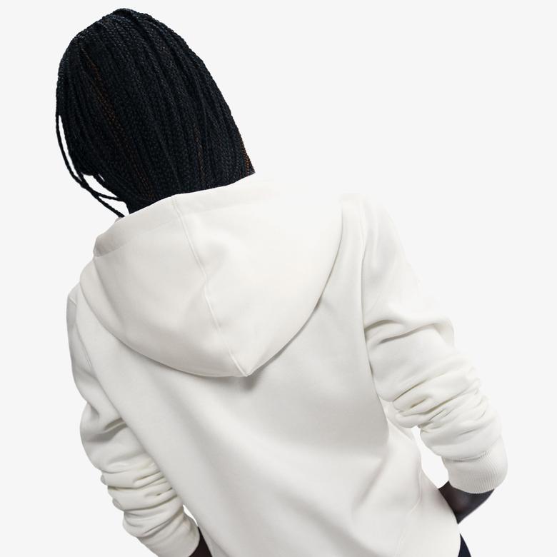 Nike Sportswear Phoenix Fleece Kadın Krem Rengi Kapüşonlu Hoodie