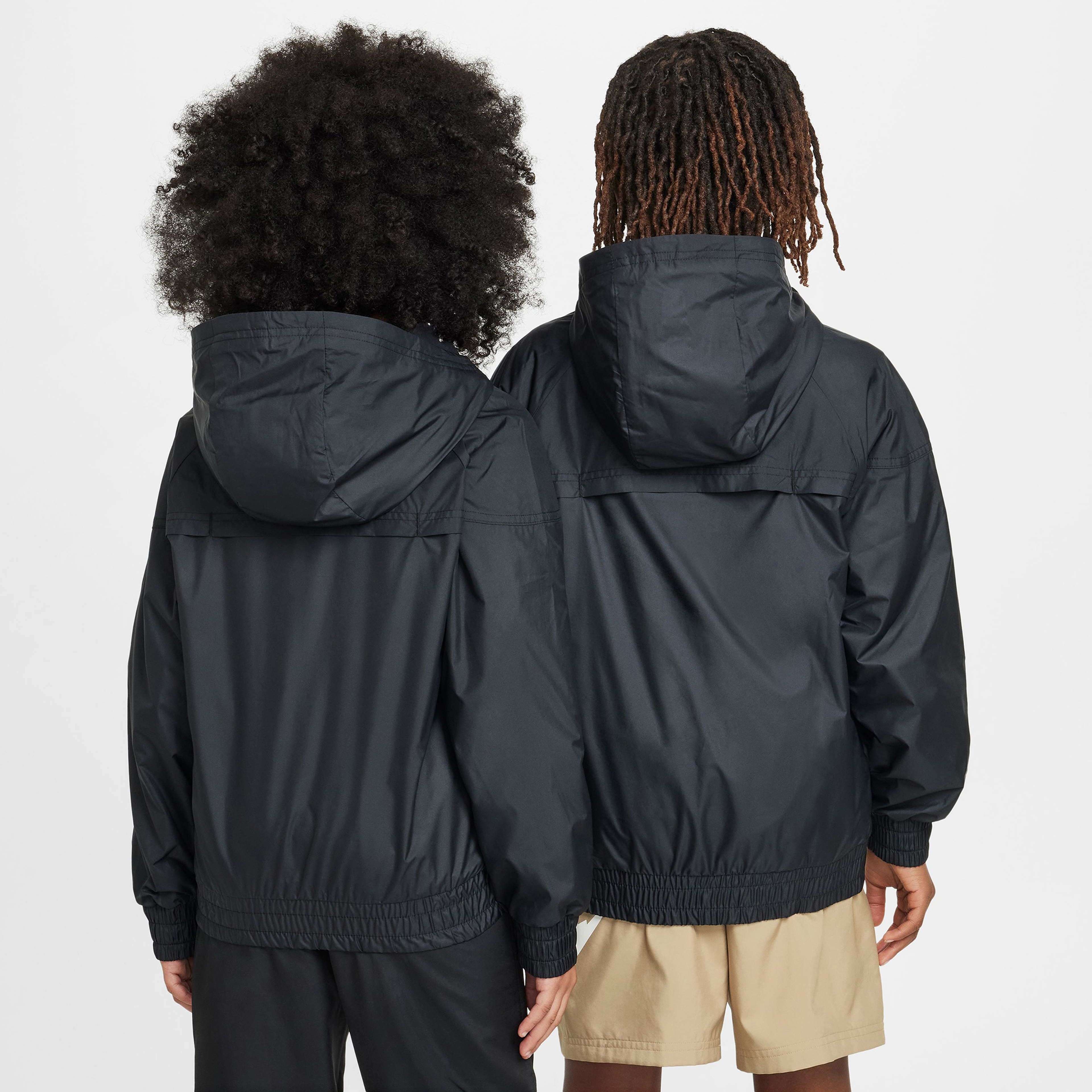 Nike Sportswear Windrunner Çocuk Siyah Yağmurluk