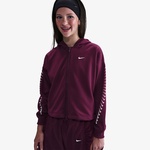 Nike Sportswear Dri-Fit Fleece Dance Çocuk Bordo Kapüşonlu Eşofman Üstü