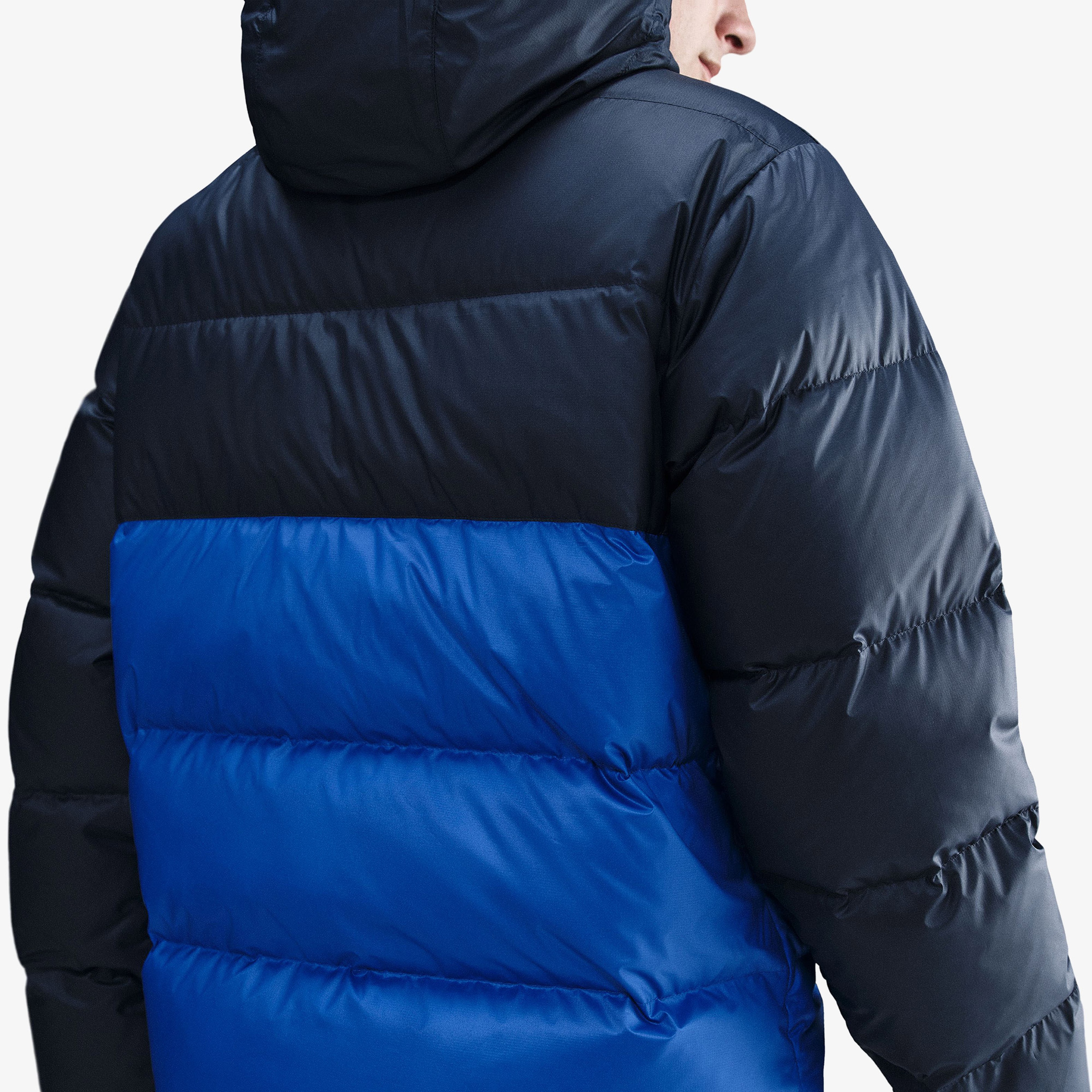 Nike Windrunner Statement Down Erkek Mavi Mont