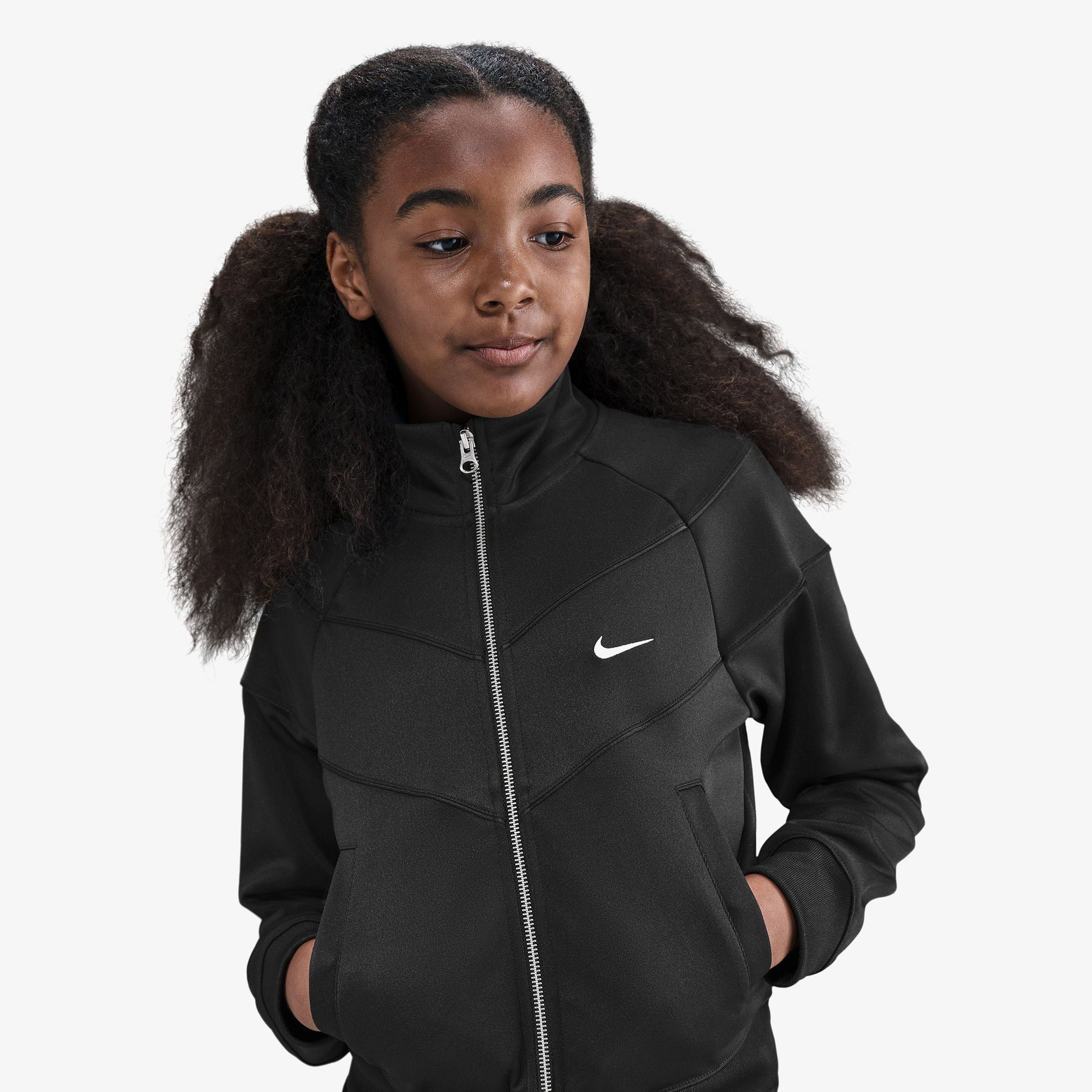 Nike Sportswear Track Knit Çocuk Siyah Ceket