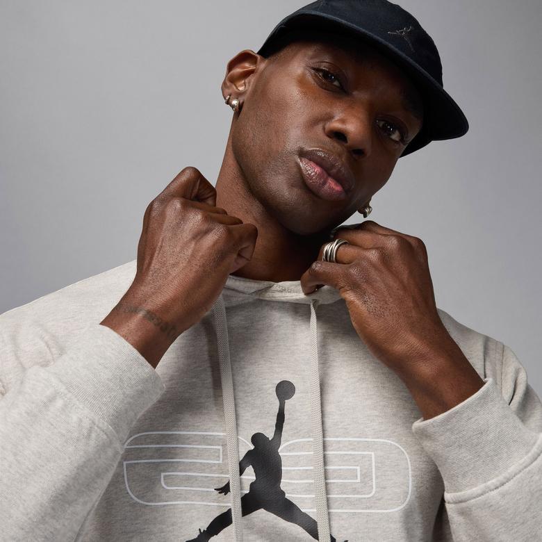 Jordan Sport Crossover Graphic Fleece Erkek Gri Sweatshirt