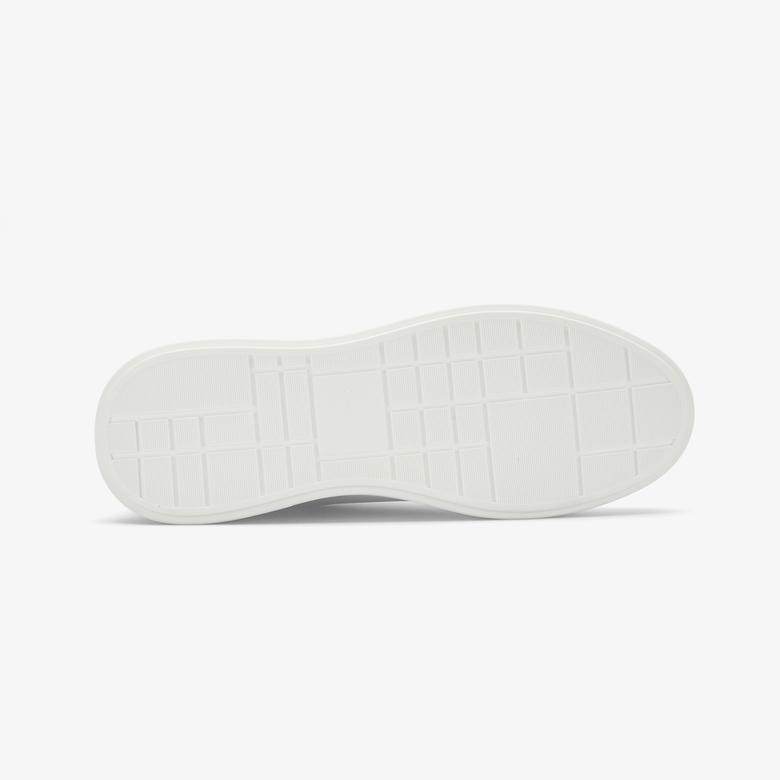 Calvin Klein Chunky Cupsole Hide Lace Up Erkek Beyaz Sneaker