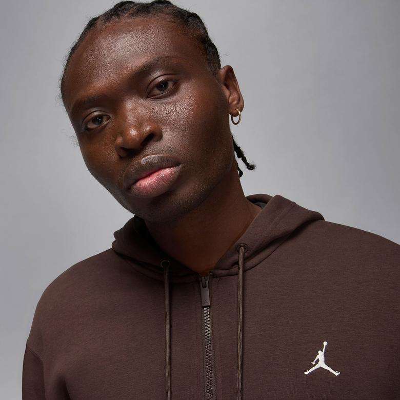 Jordan Brooklyn Fleece Erkek Kahverengi Kapüşonlu Sweatshirt