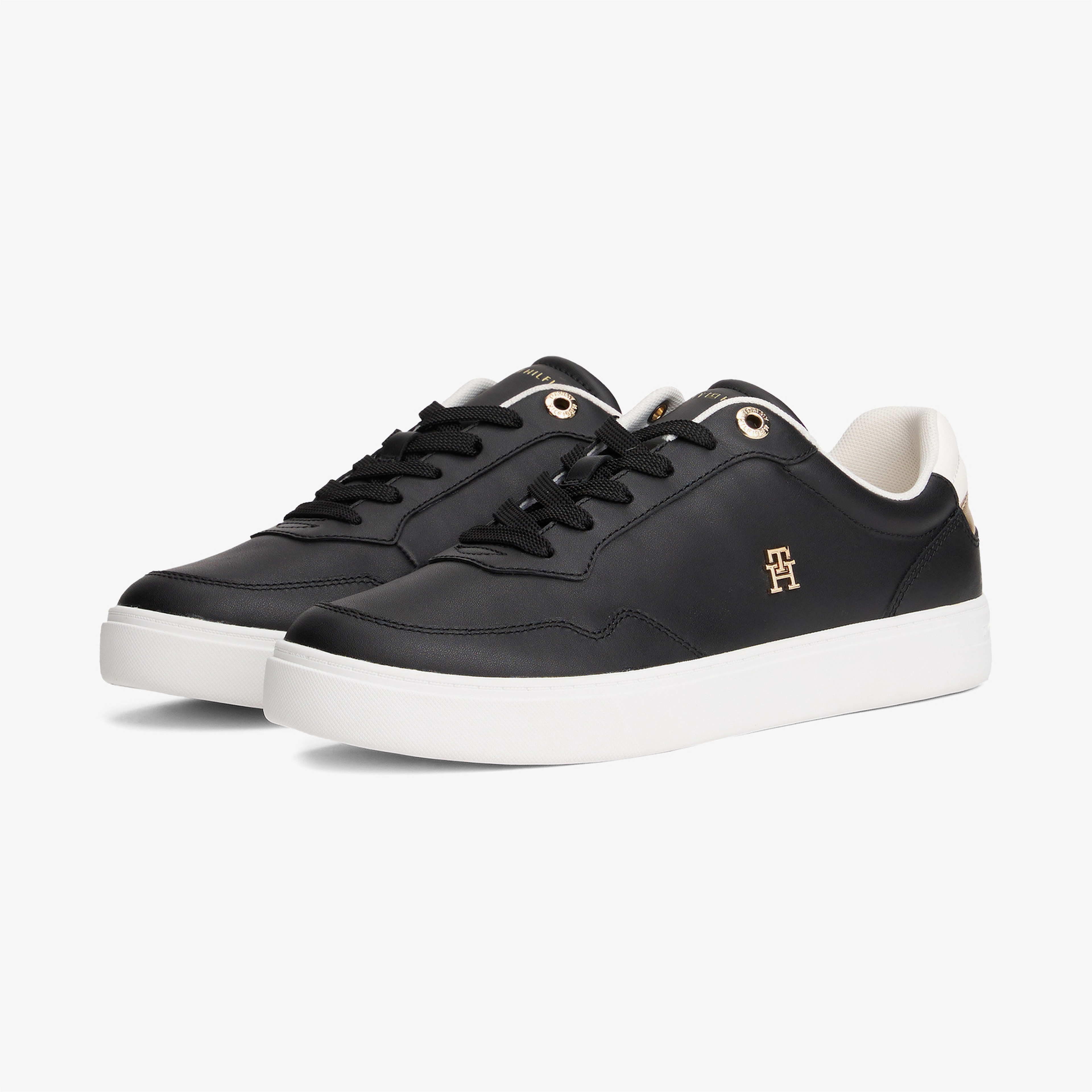 Tommy Hilfiger Essential Elevated Court Kadın Siyah Sneaker