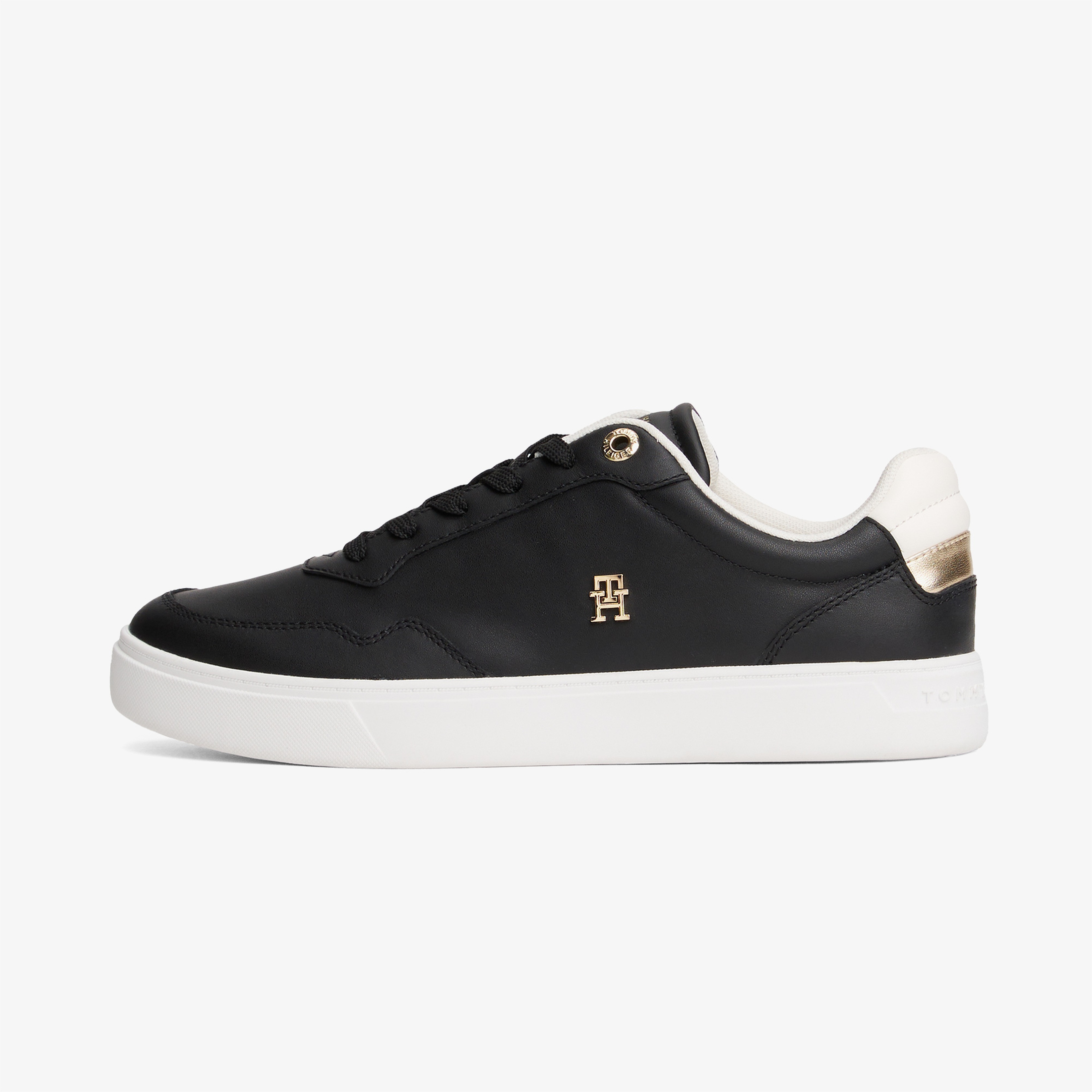 Tommy Hilfiger Essential Elevated Court Kadın Siyah Sneaker