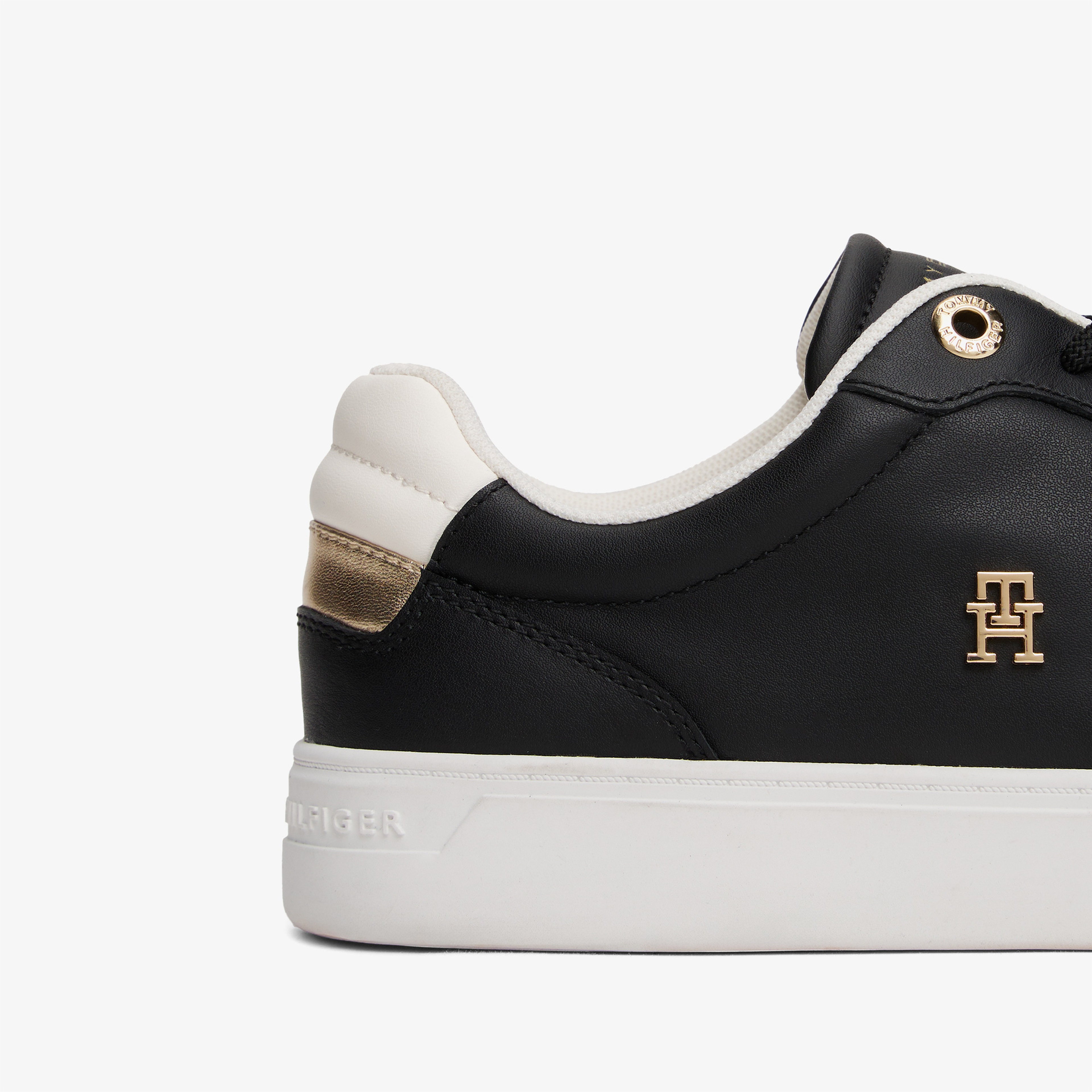 Tommy Hilfiger Essential Elevated Court Kadın Siyah Sneaker